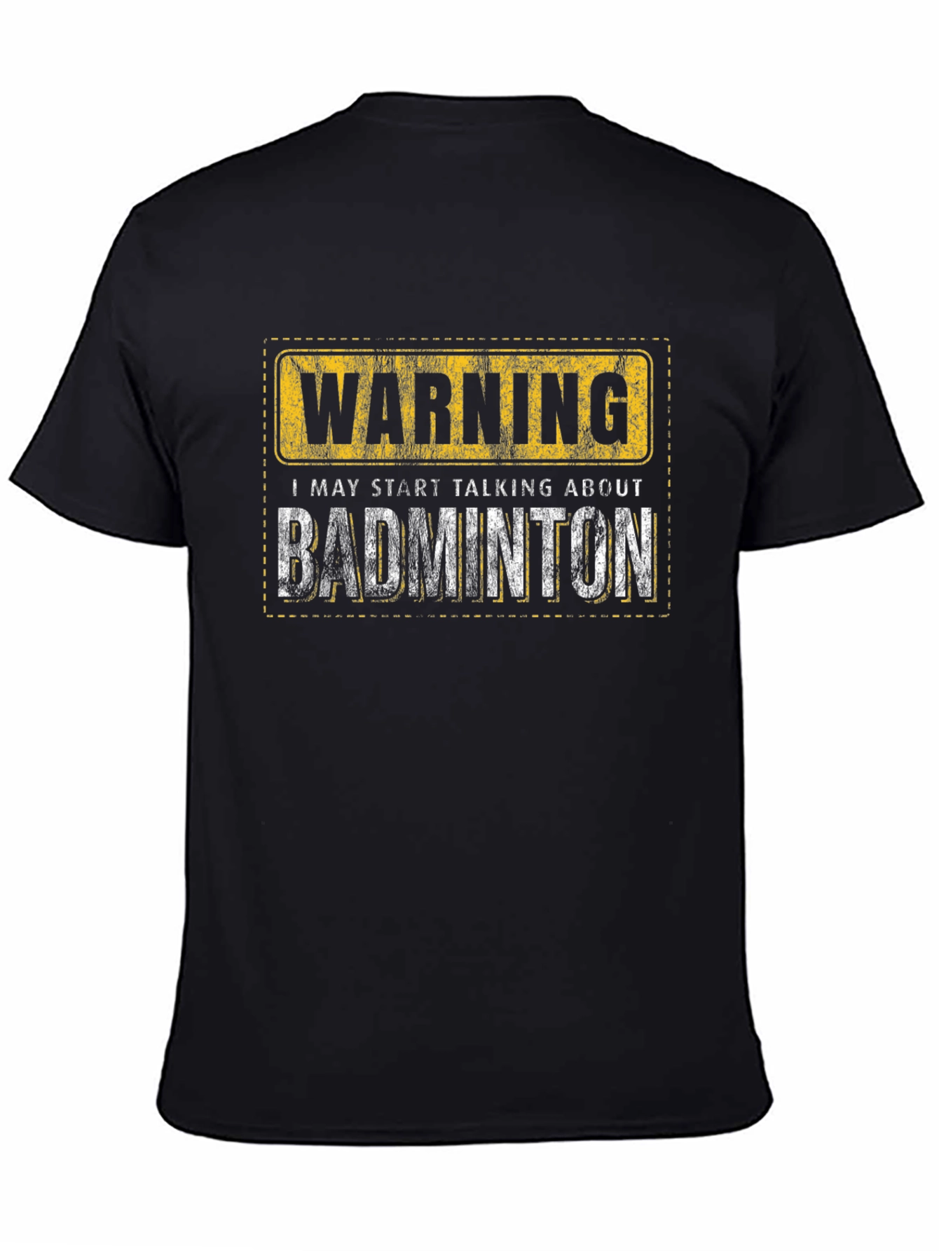 Warning: Badminton T-Shirt - Funny Sport Tee