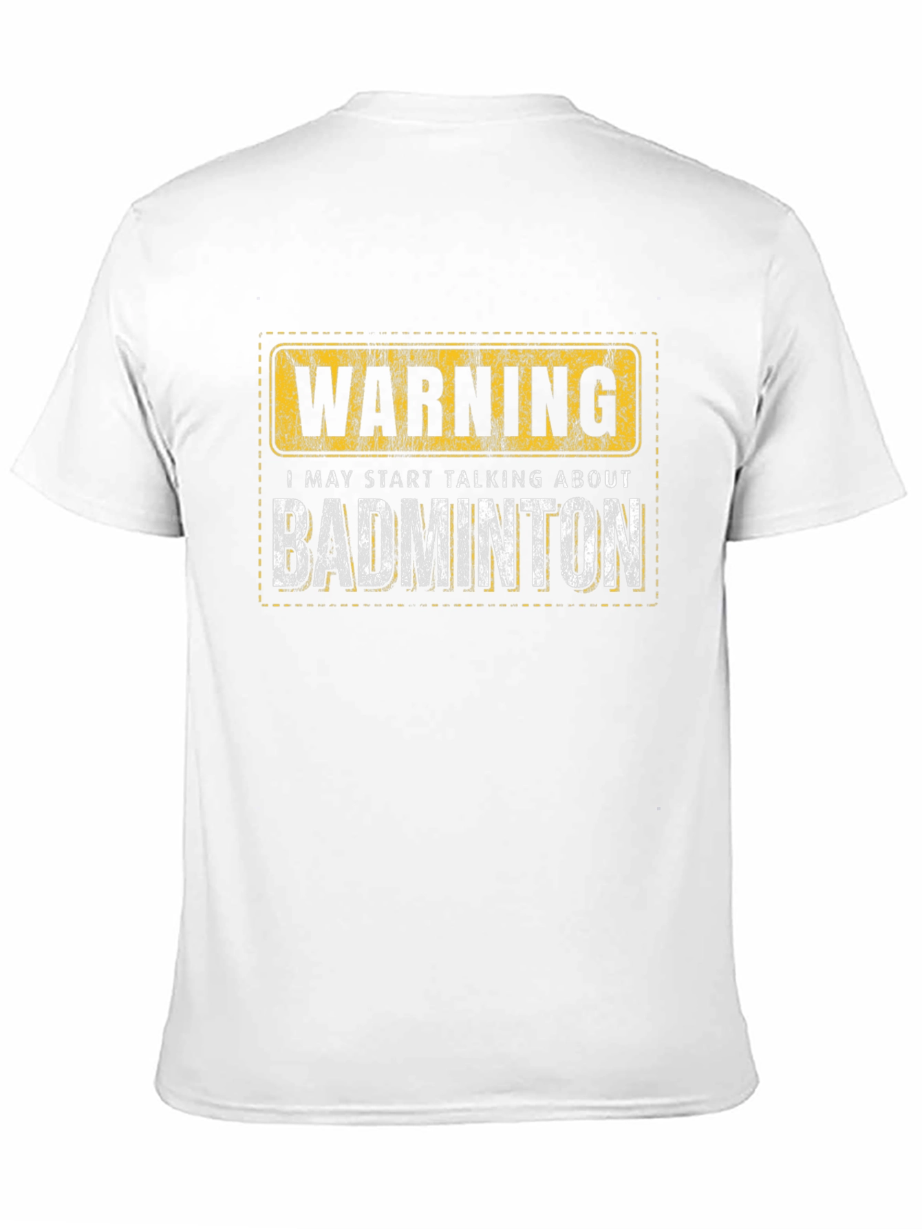 Warning: Badminton T-Shirt - Funny Sport Tee