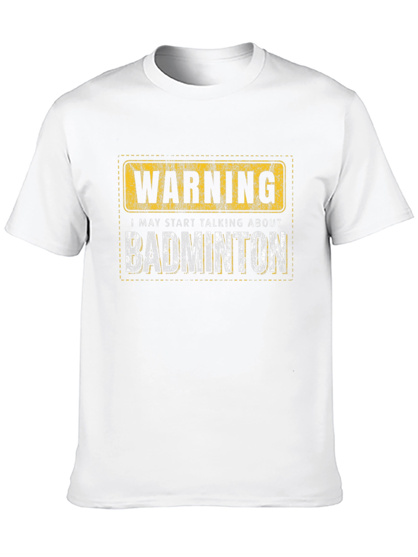 Warning: Badminton T-Shirt - Funny Sport Tee