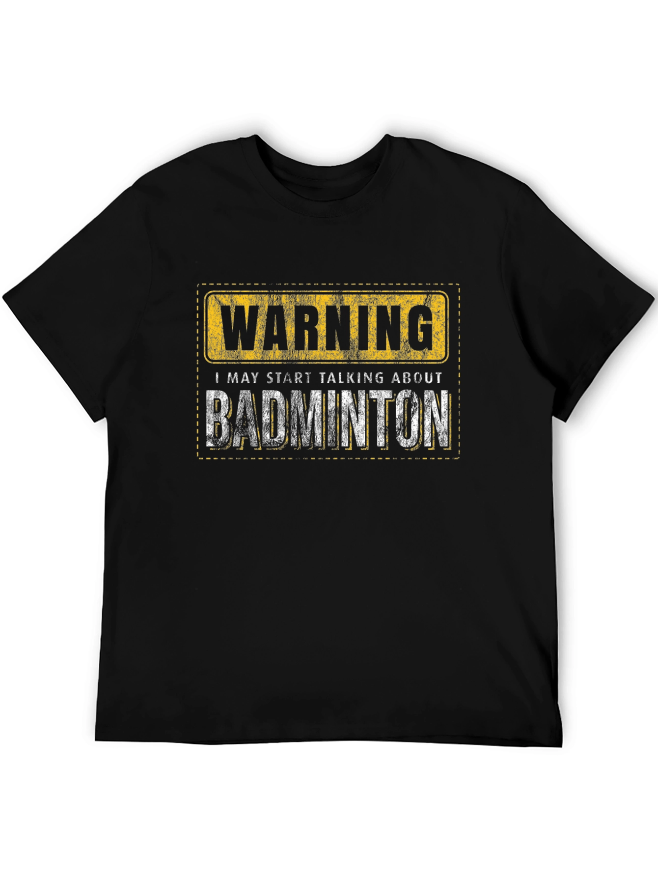 Warning: Badminton T-Shirt - Funny Sport Tee