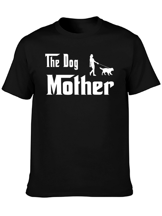 The Dog Mother Graphic Tee - Black Cotton T-Shirt