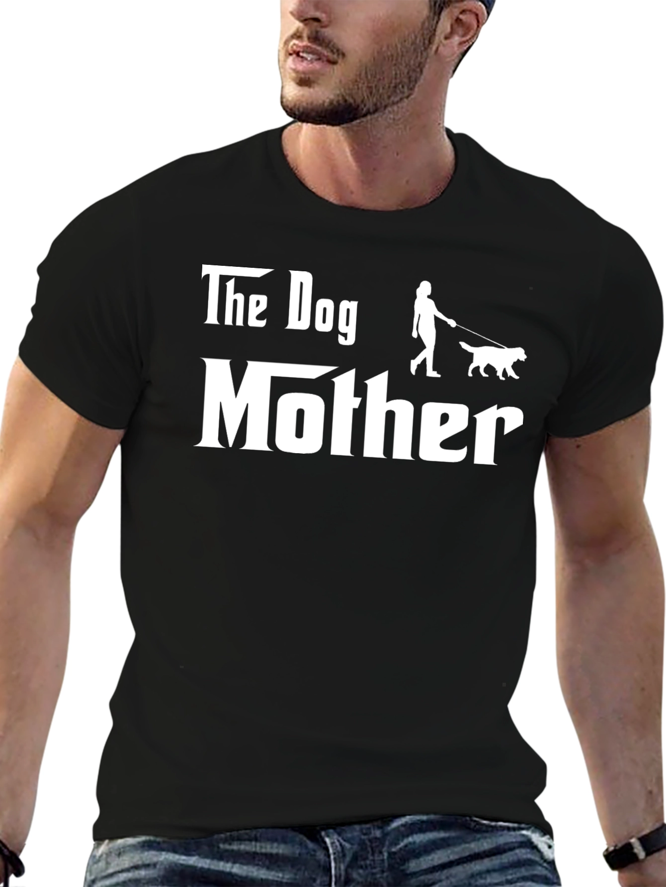 The Dog Mother Graphic Tee - Black Cotton T-Shirt