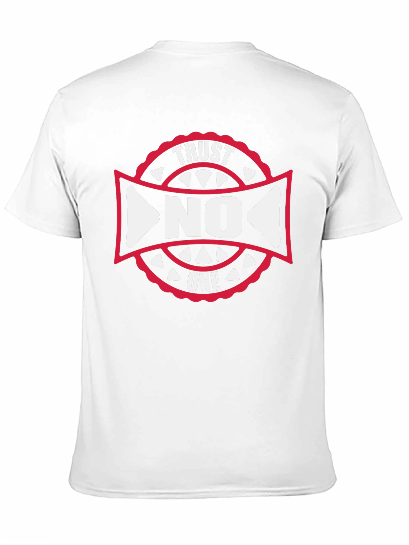 Trust No One Graphic Tee - Black Cotton T-Shirt