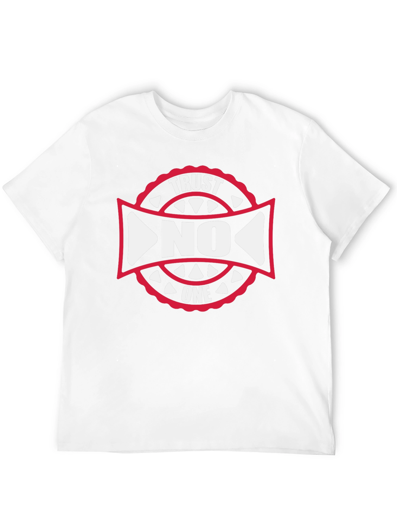 Trust No One Graphic Tee - Black Cotton T-Shirt