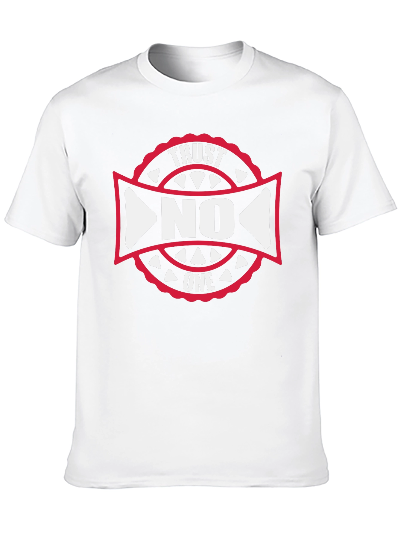 Trust No One Graphic Tee - Black Cotton T-Shirt