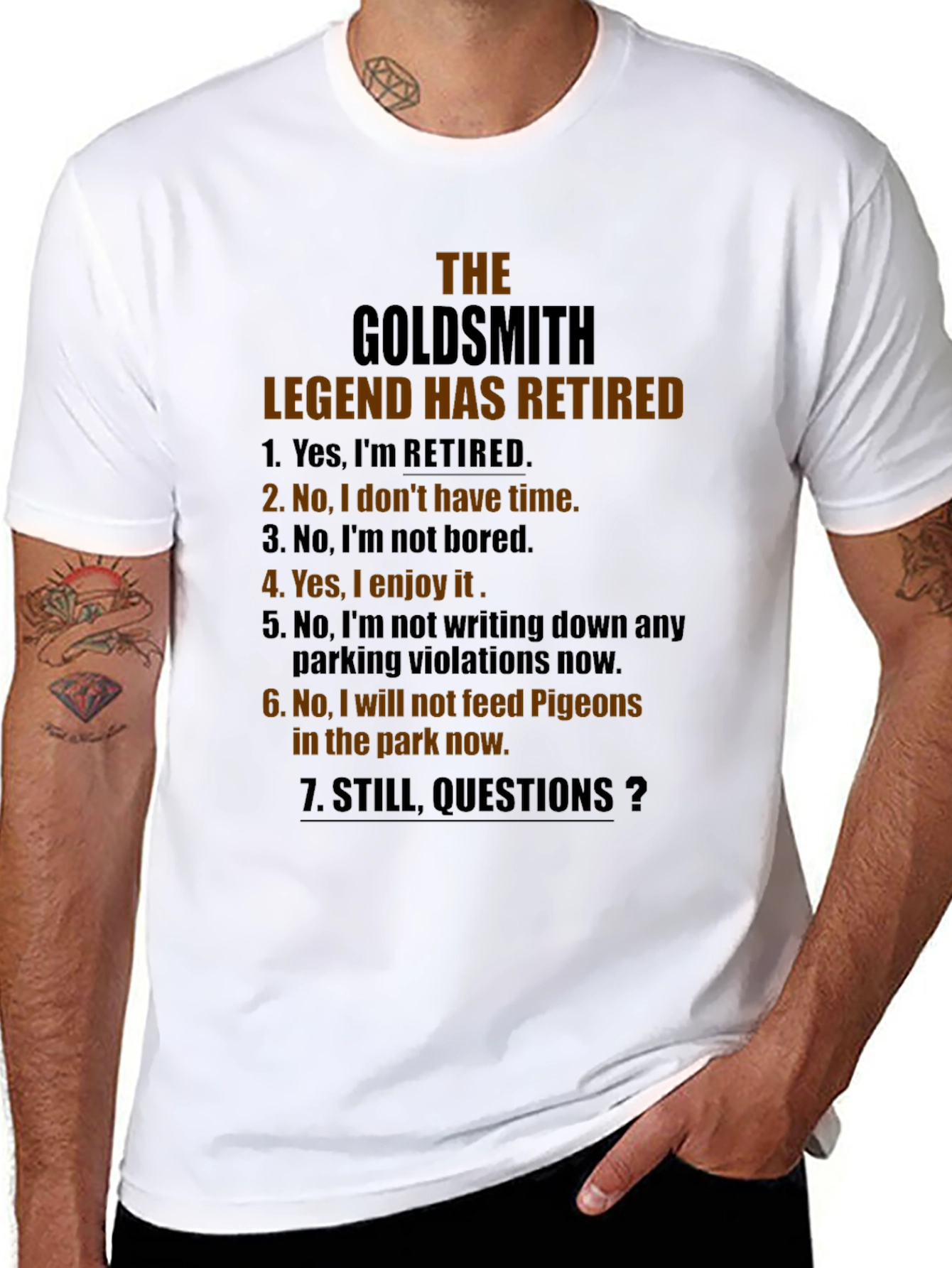 The Goldsmith Legend Retired Black T-Shirt