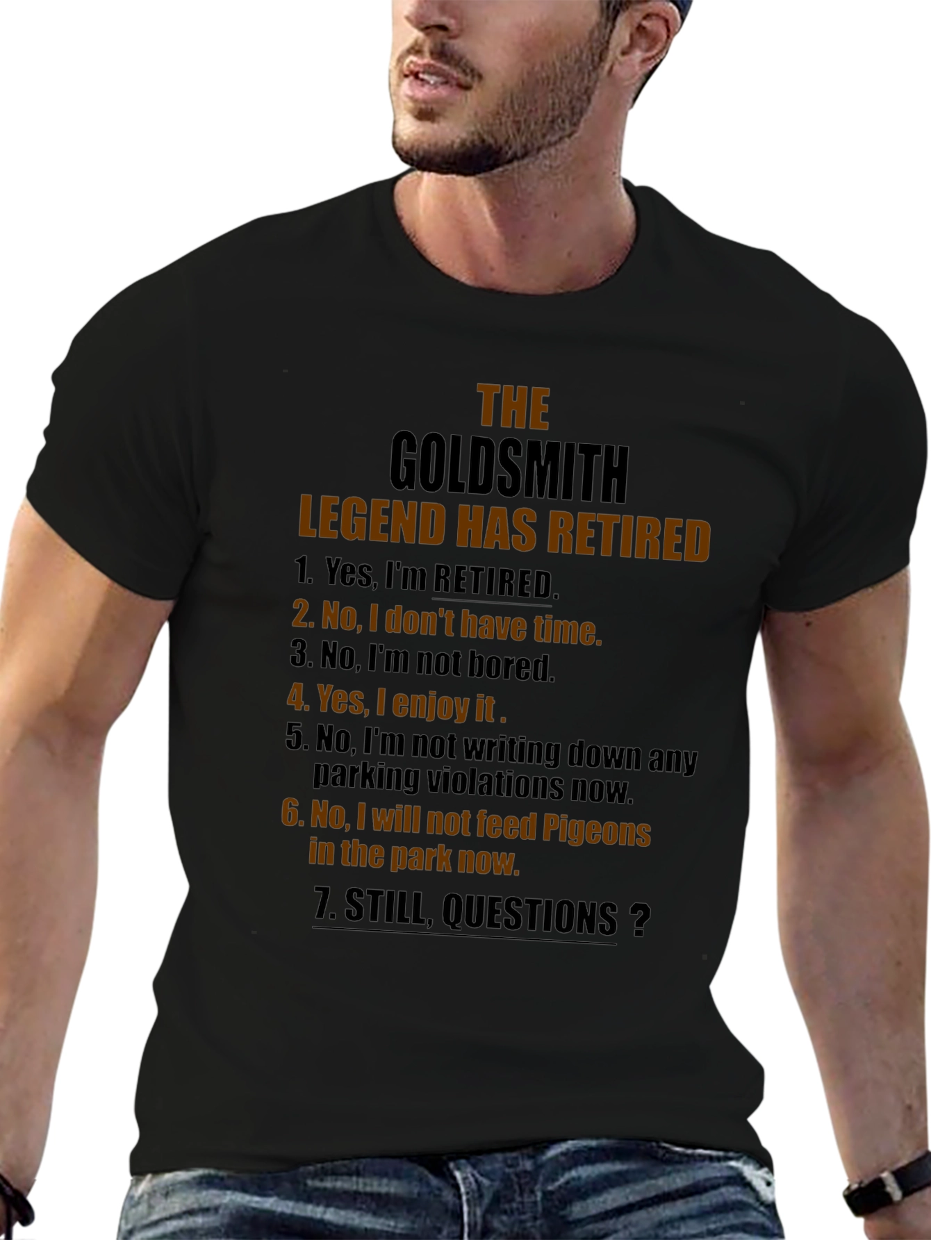 The Goldsmith Legend Retired Black T-Shirt