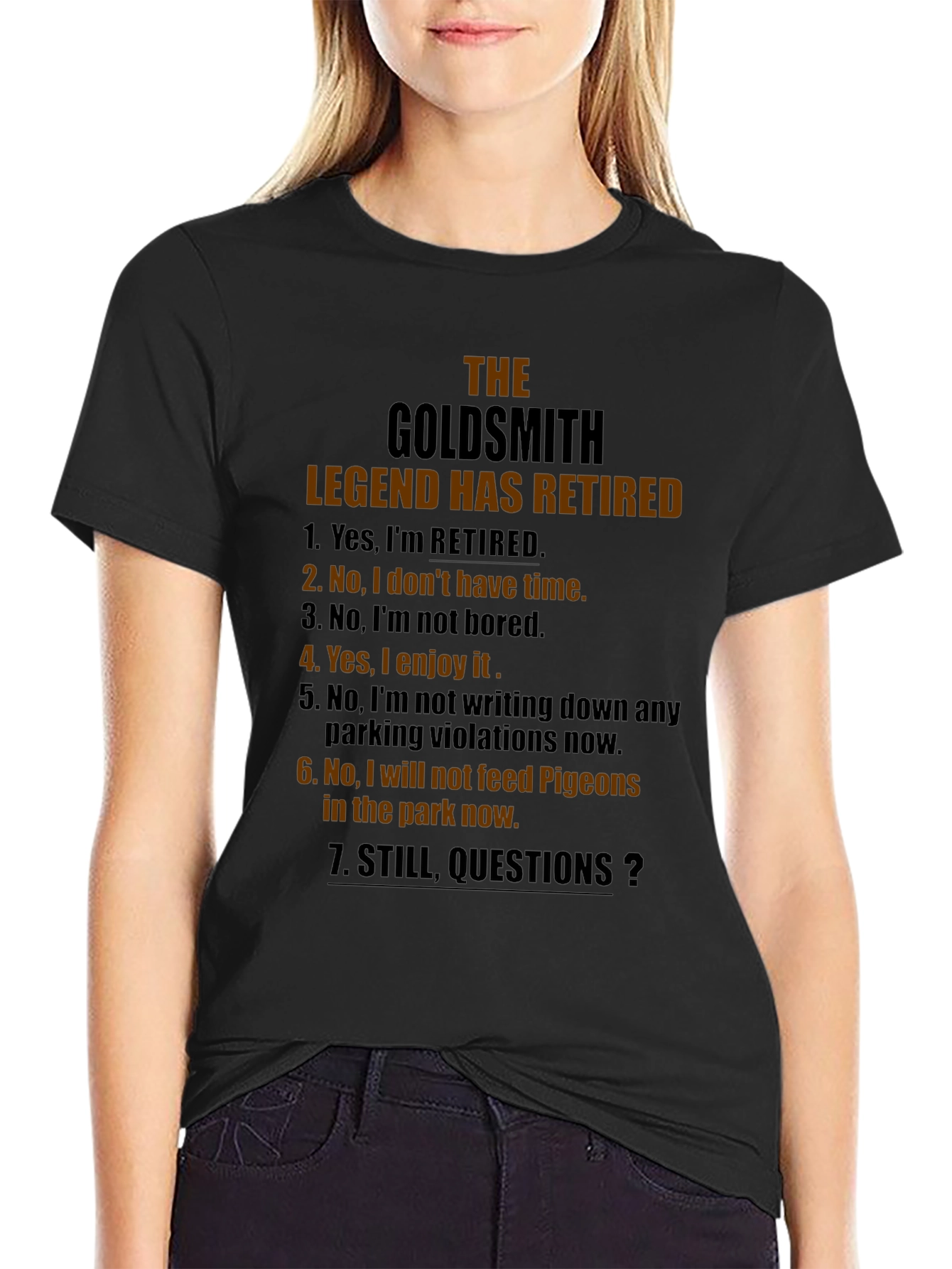 The Goldsmith Legend Retired Black T-Shirt