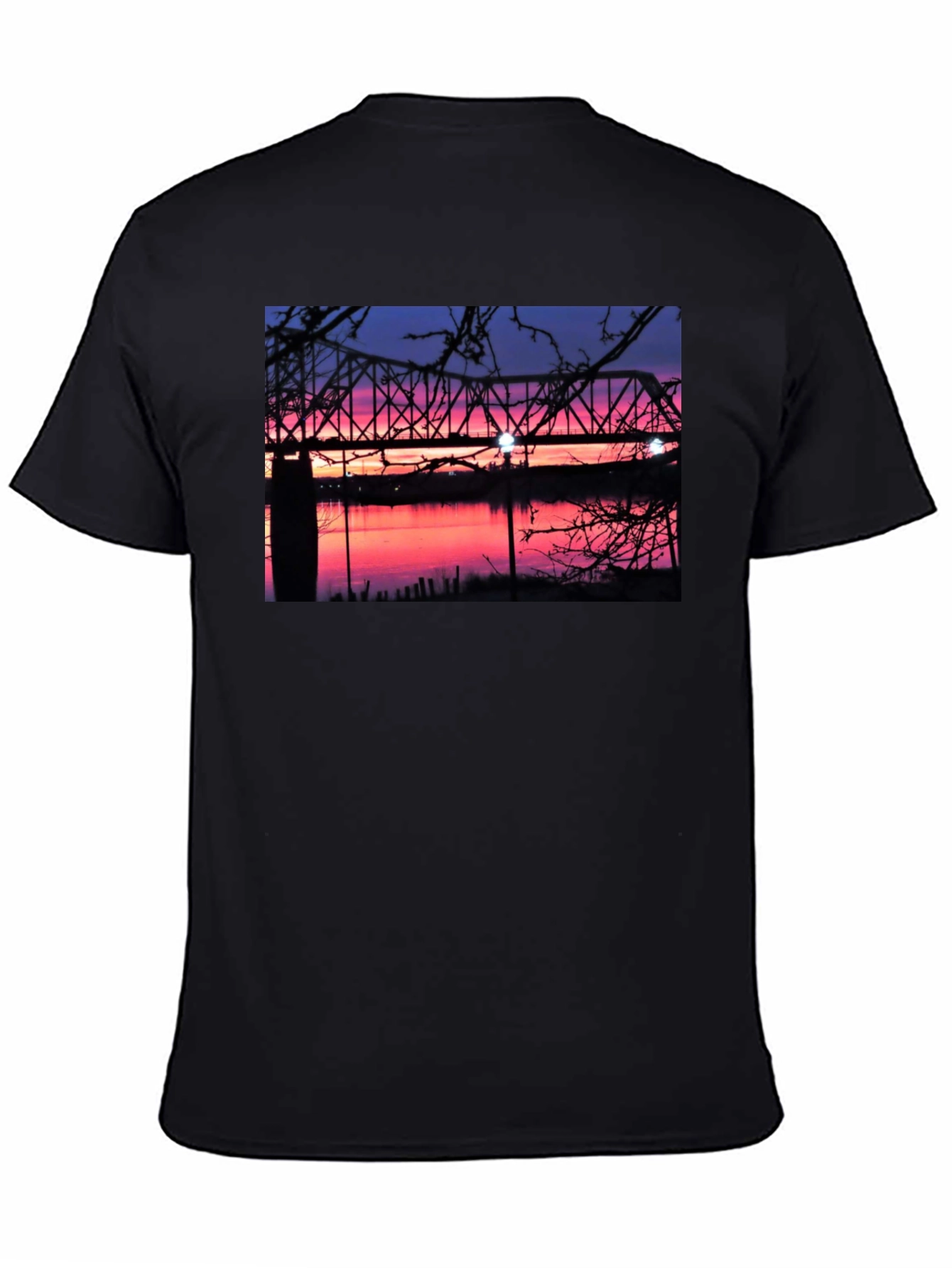 Sunset Bridge Graphic T-Shirt