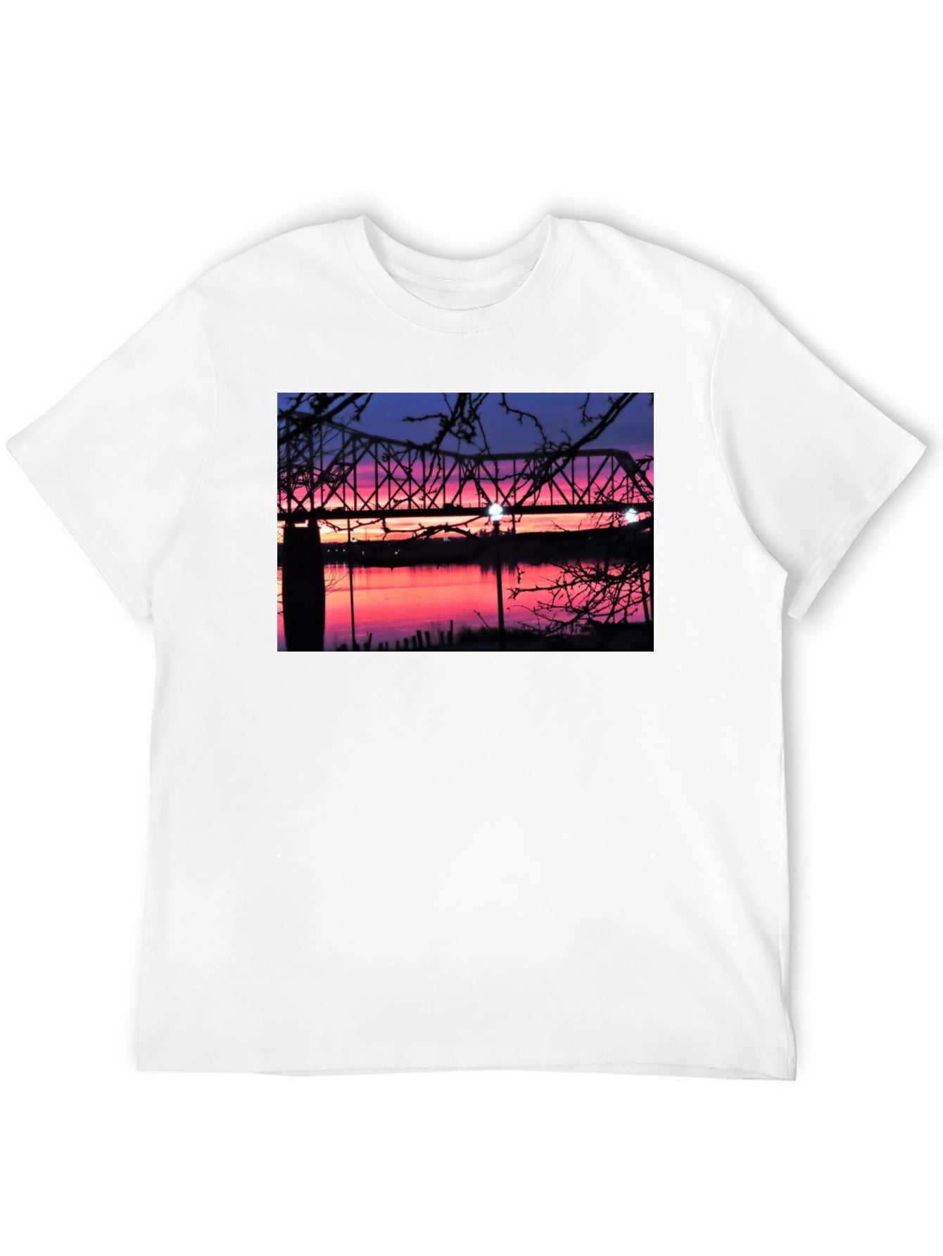 Sunset Bridge Graphic T-Shirt