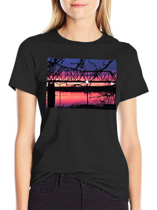 Sunset Bridge Graphic T-Shirt