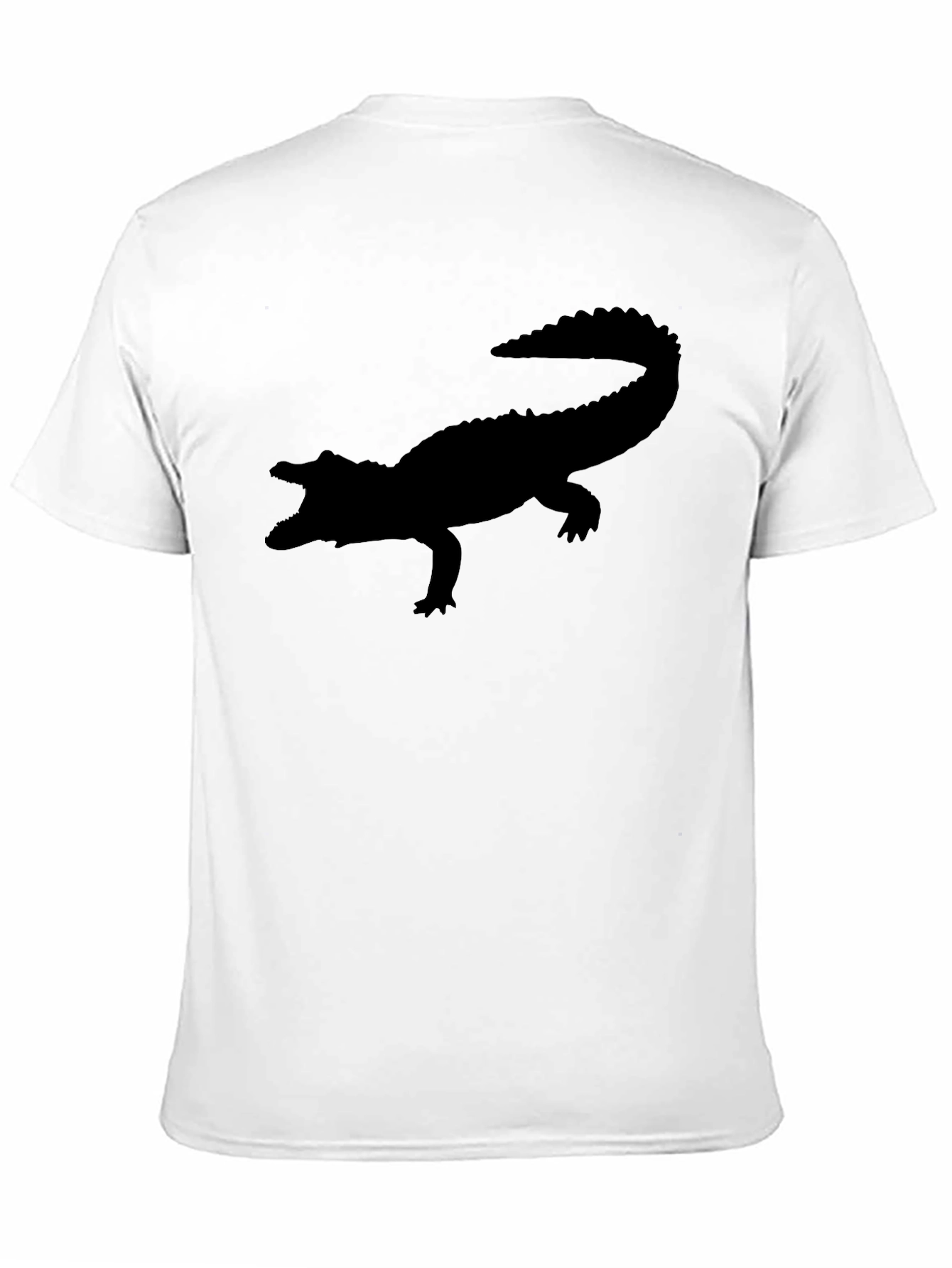 Black Alligator Silhouette Graphic Tee