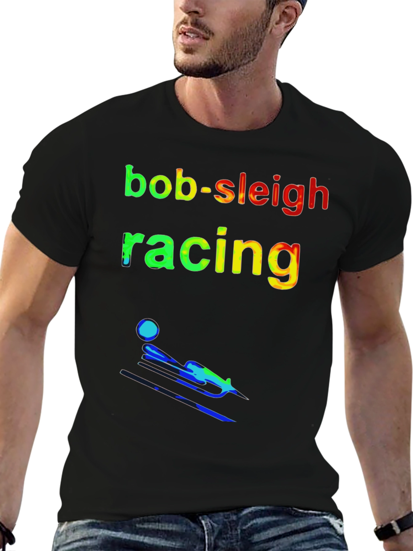 Bob-Sleigh Racing T-Shirt - Sporty Design