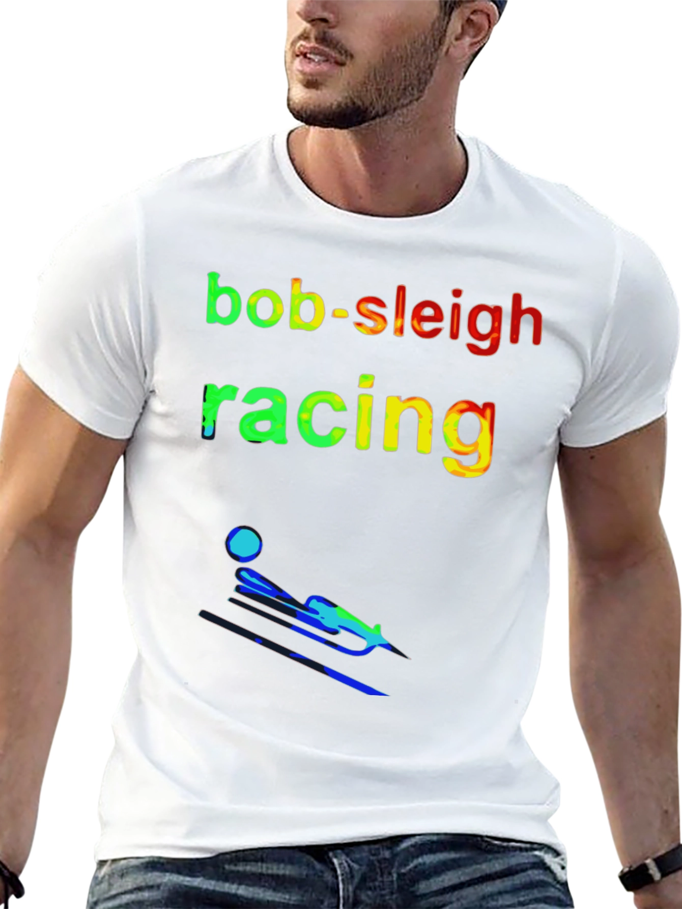 Bob-Sleigh Racing T-Shirt - Sporty Design
