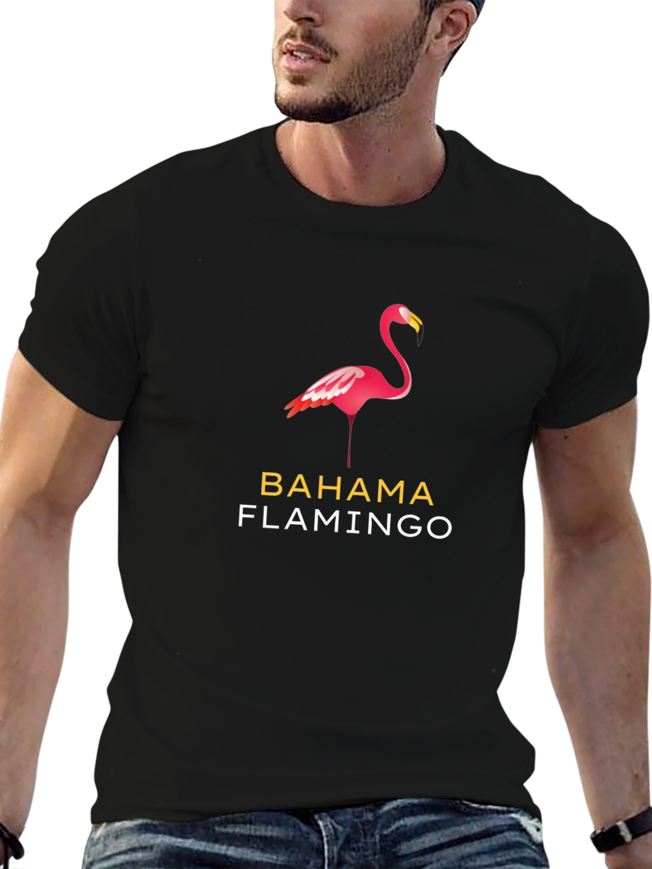 Bahama Flamingo Graphic T-Shirt