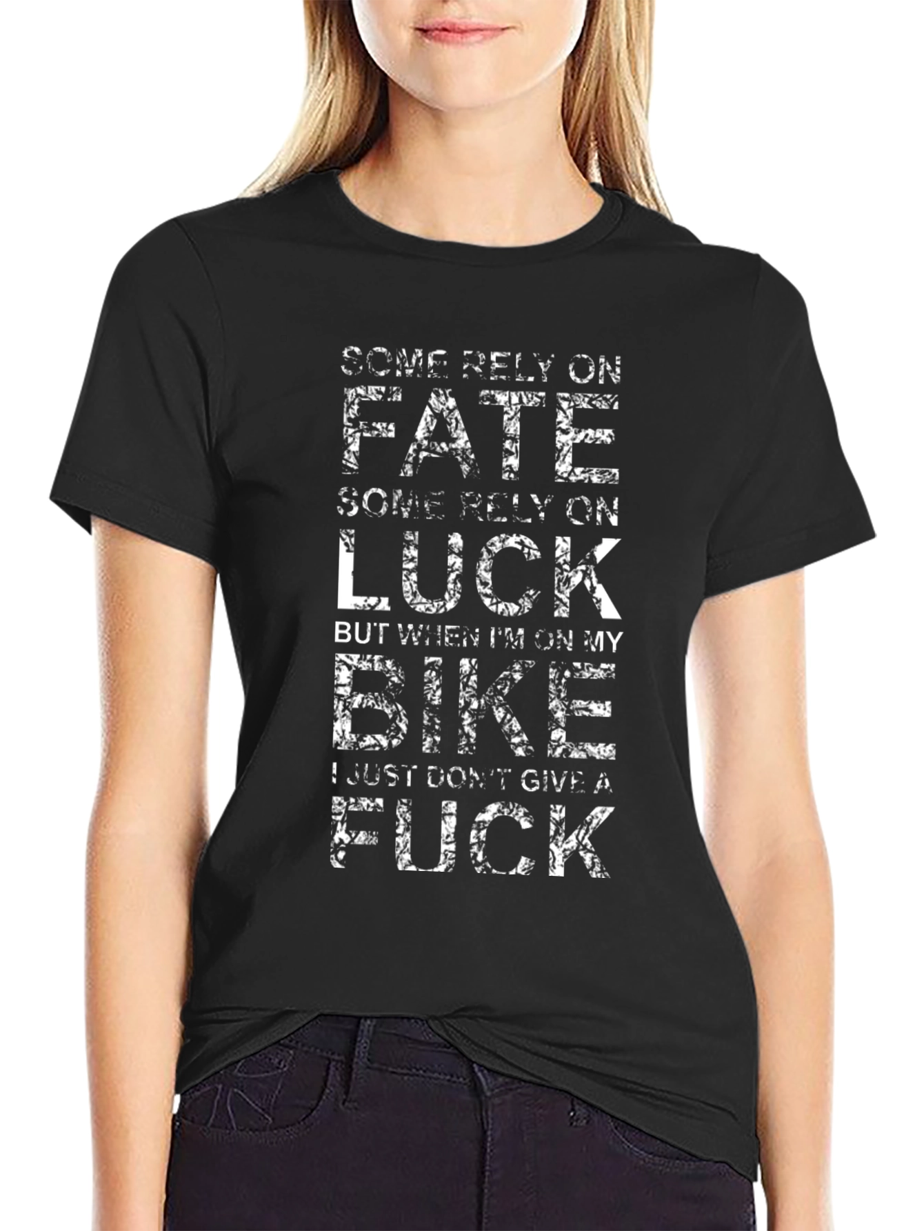 Biker Attitude T-Shirt: Fate & Luck Dont Matter!