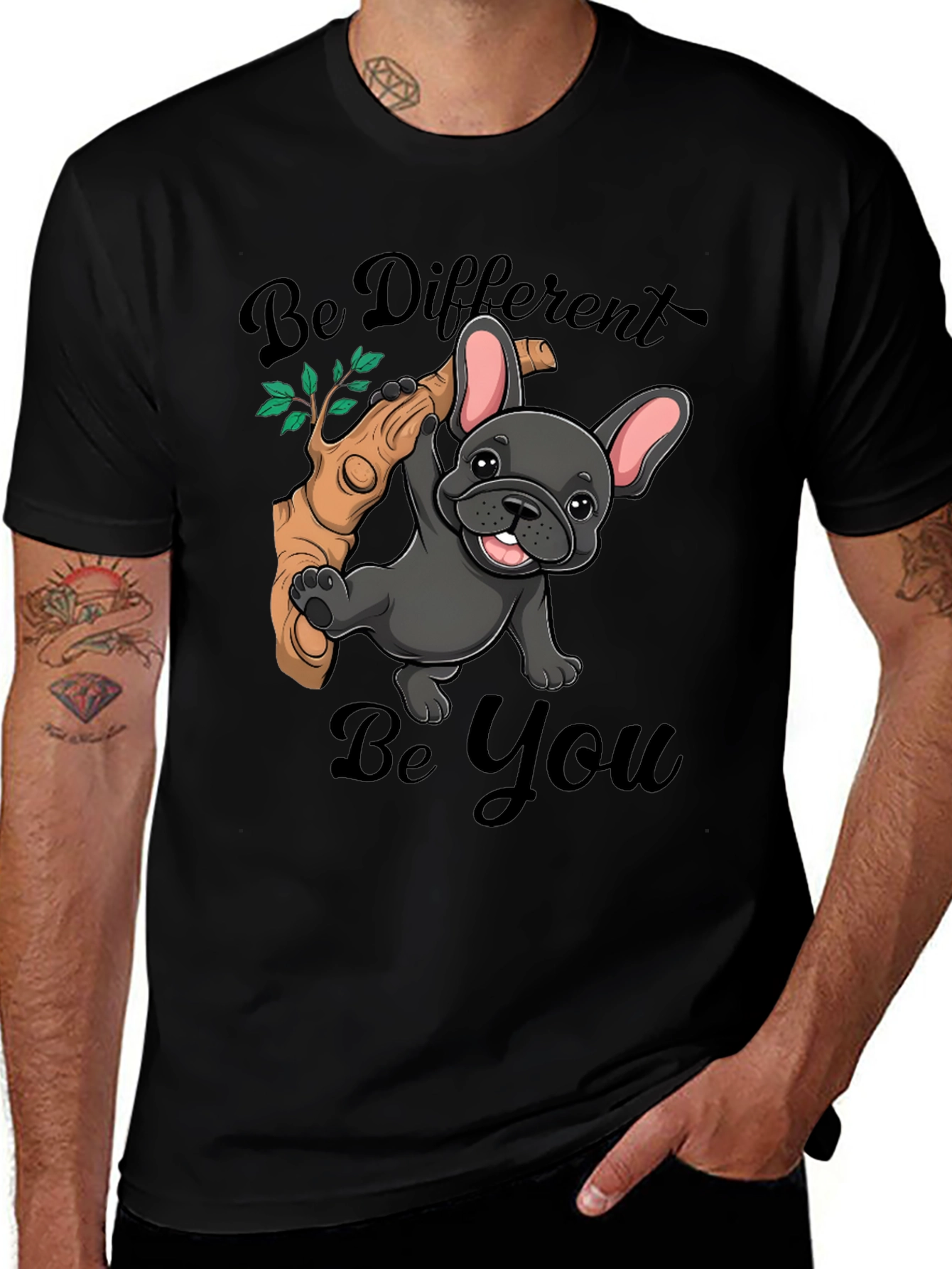 Be Different Be You Bulldog T-Shirt