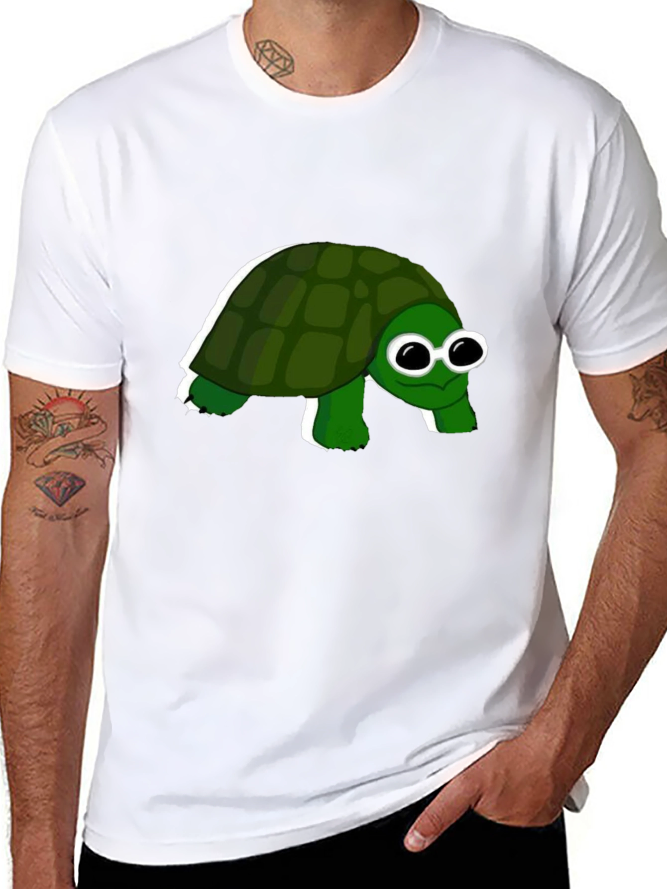 Turtle Graphic Tee - Funny Googly Eye Turtle Shirt