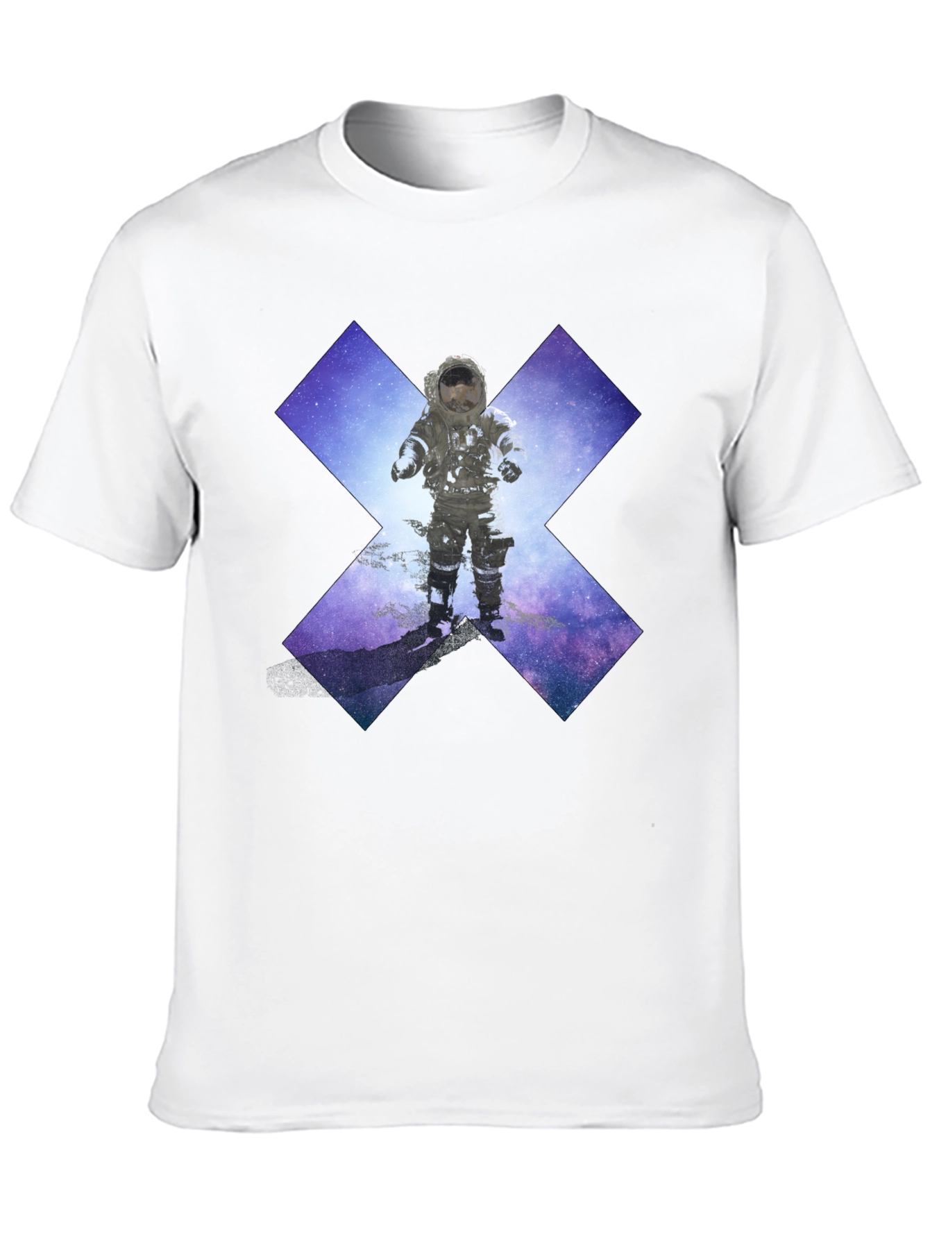 Astronaut in Space Black T-Shirt