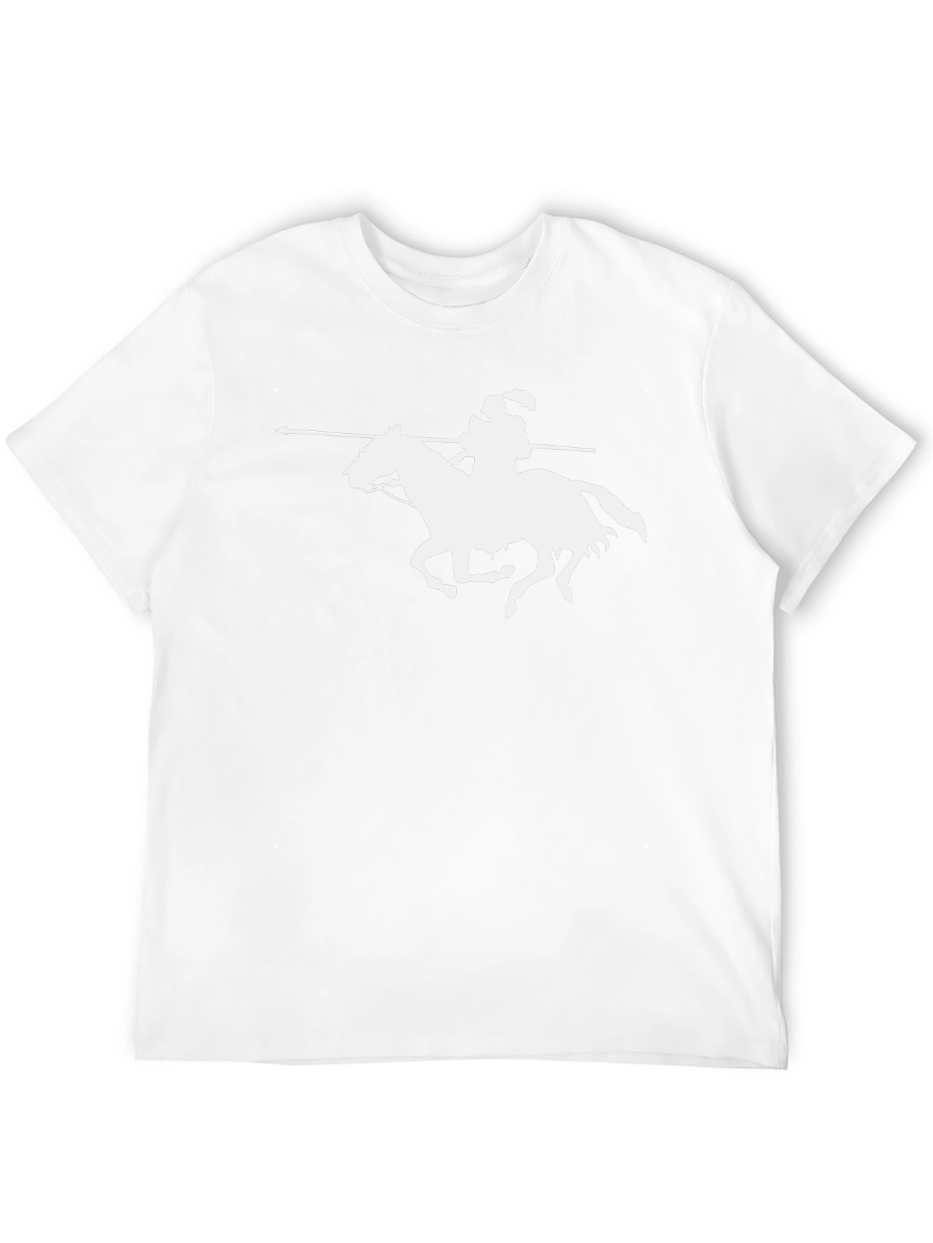 Black T-Shirt with Horseman Graphic