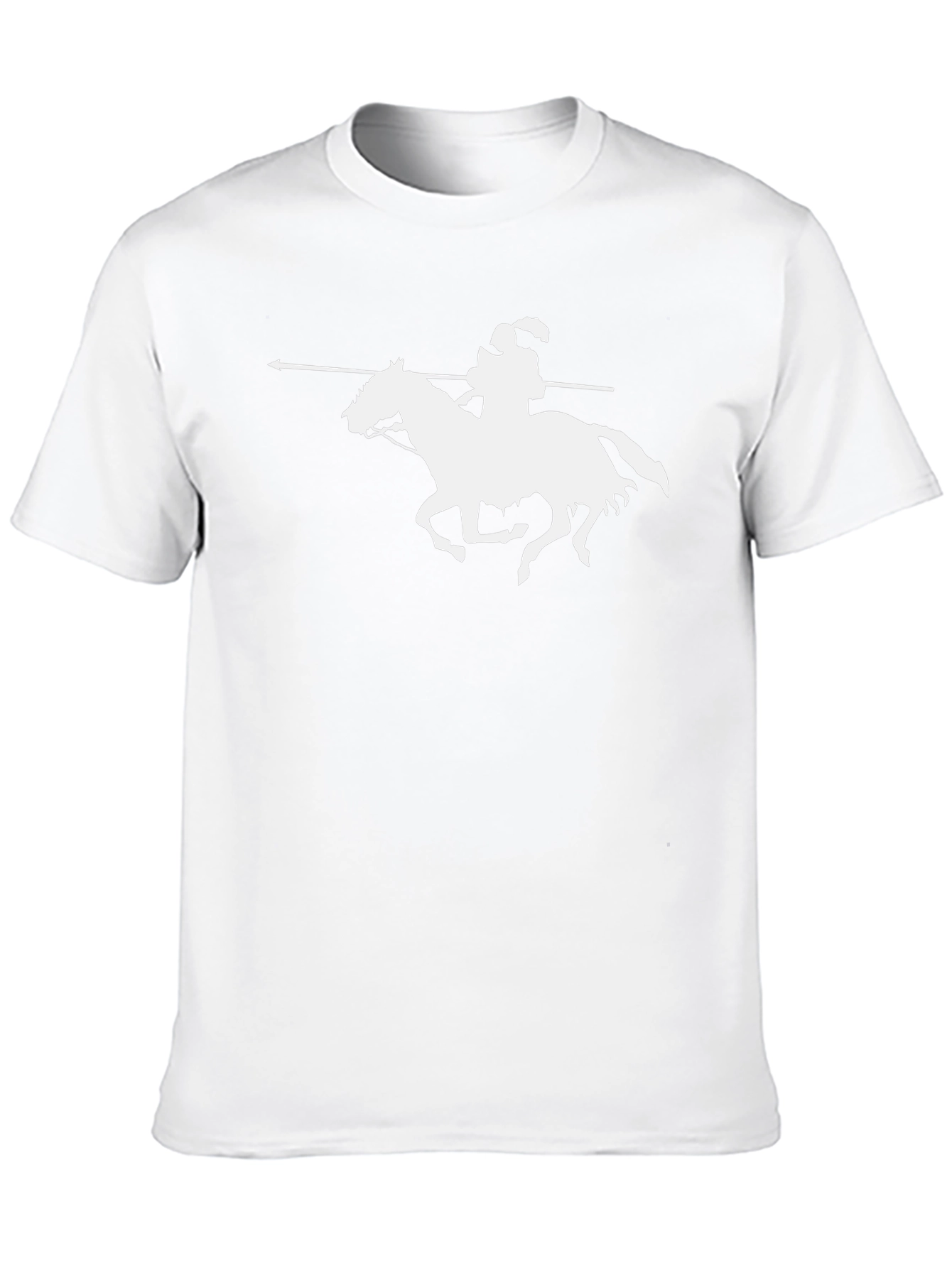 Black T-Shirt with Horseman Graphic