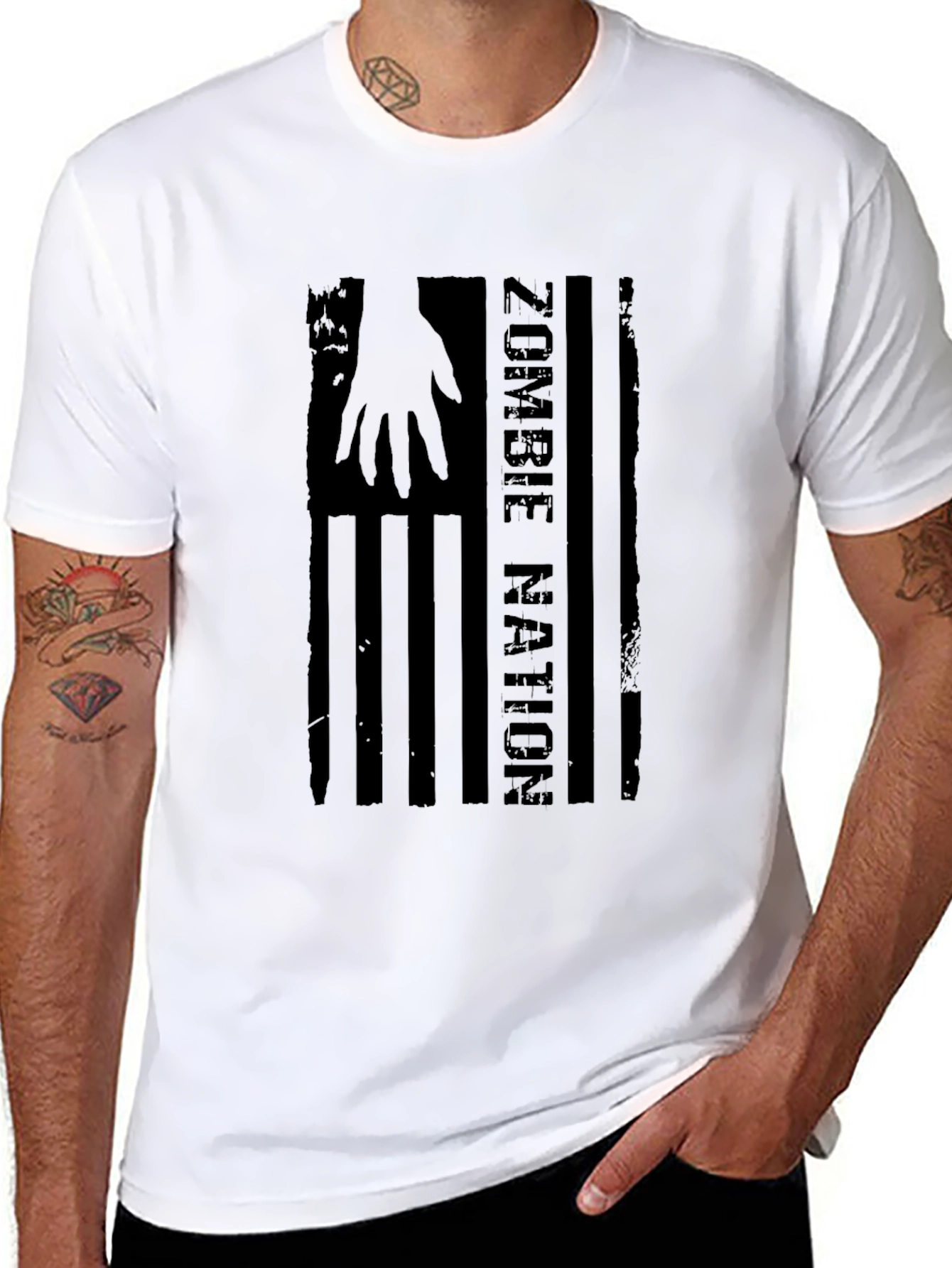 Zombie Nation Graphic Tee - Black Cotton T-Shirt