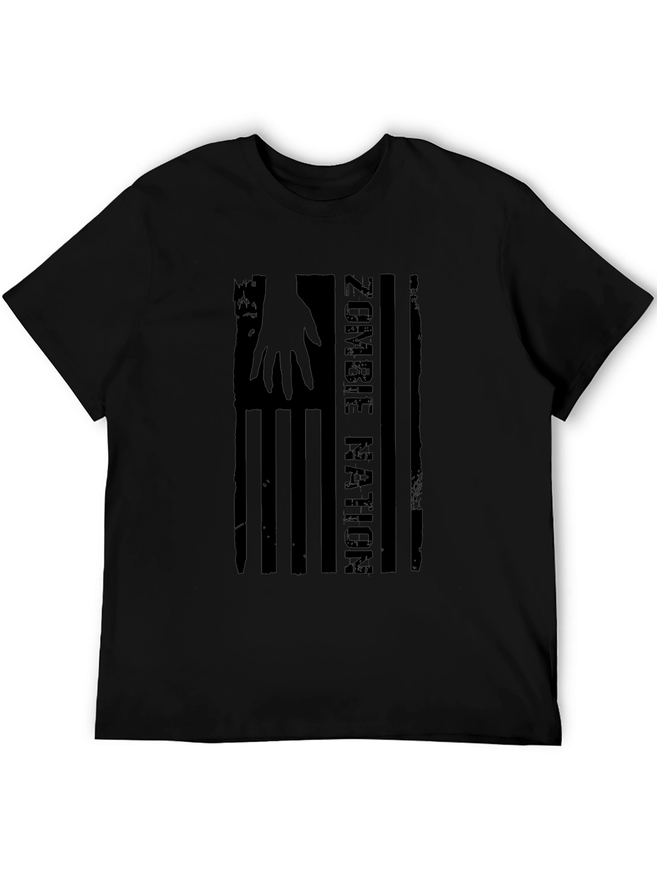 Zombie Nation Graphic Tee - Black Cotton T-Shirt
