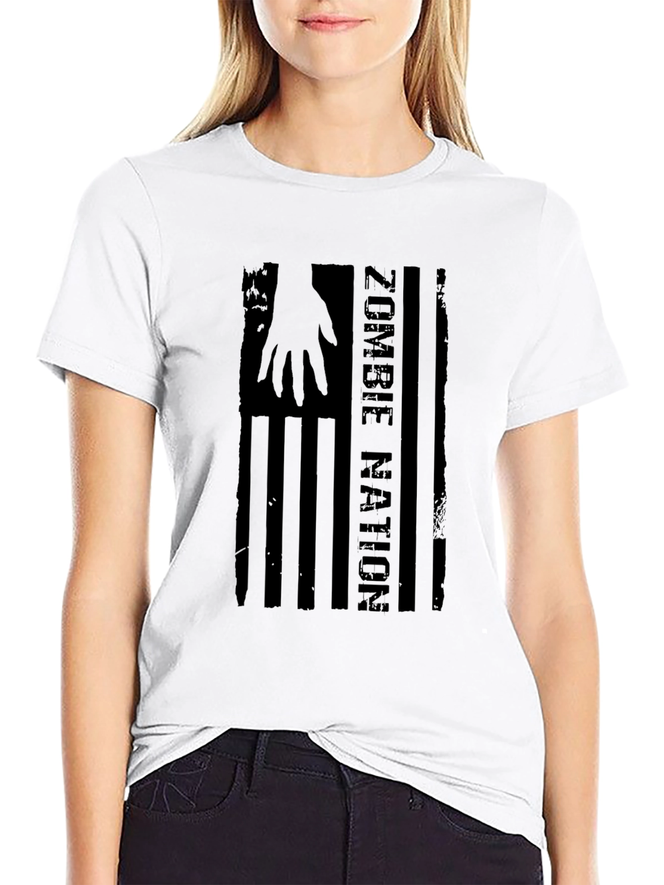 Zombie Nation Graphic Tee - Black Cotton T-Shirt