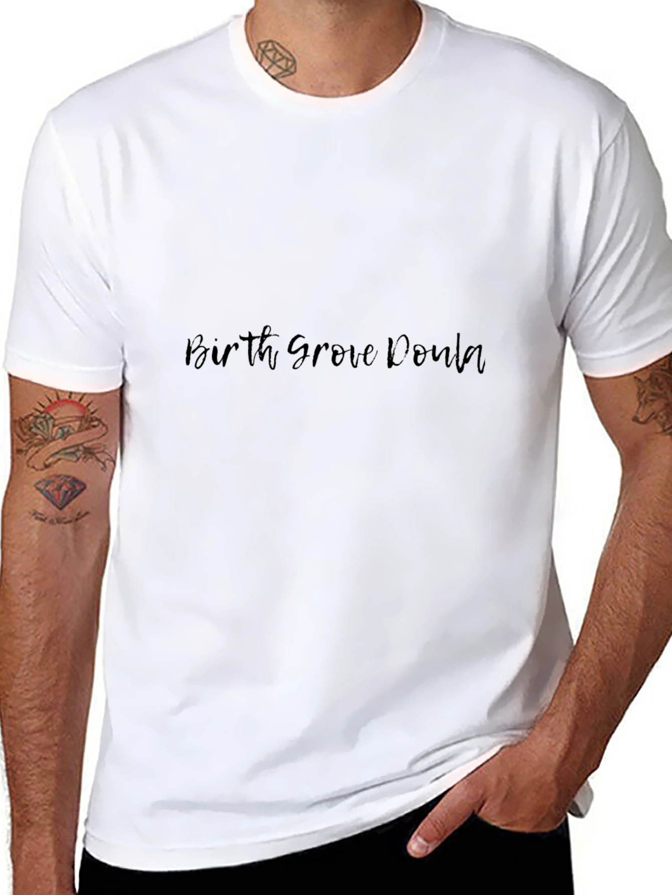 Birth Grove Doula Black T-Shirt