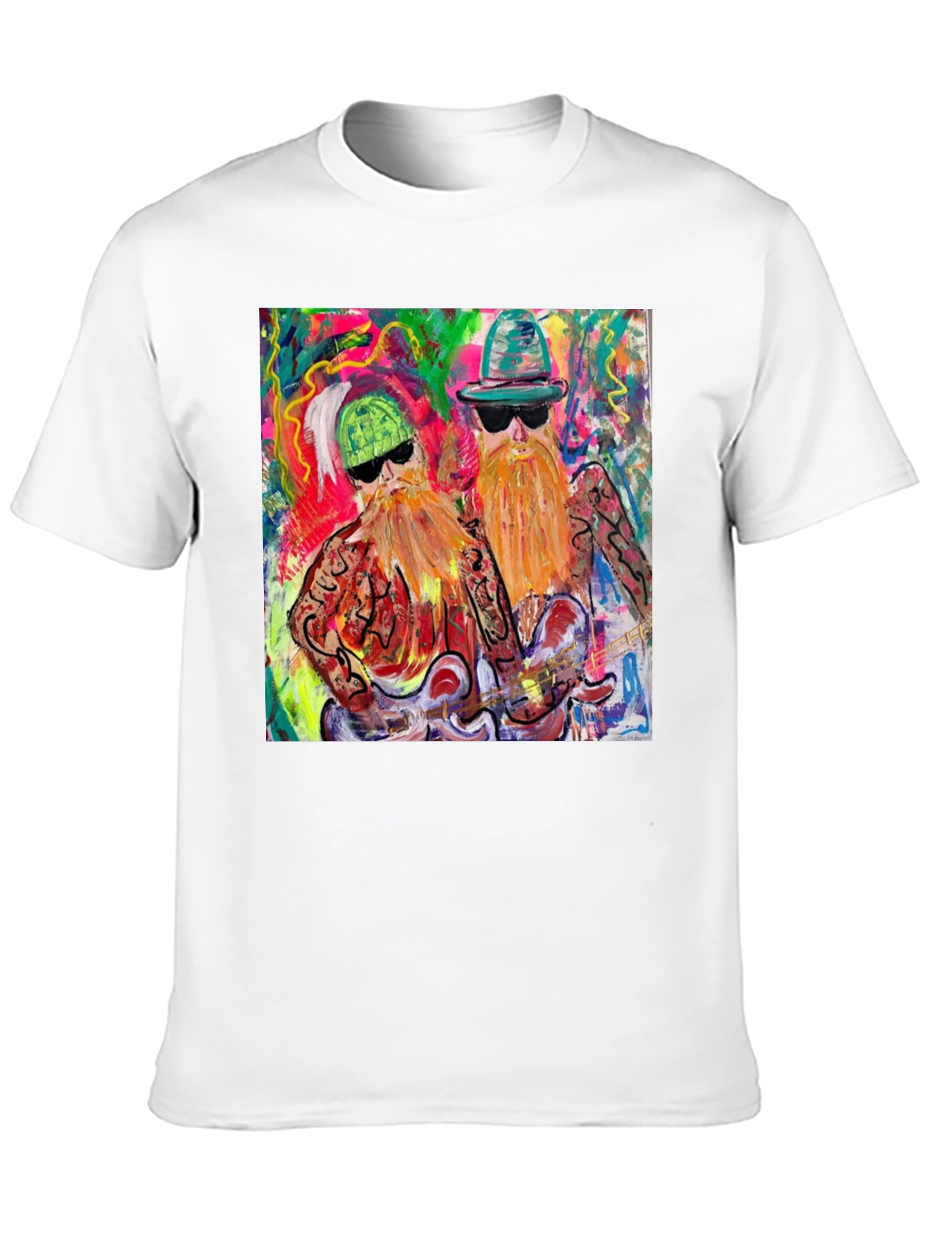 ZZ Top Art Graphic Black T-Shirt