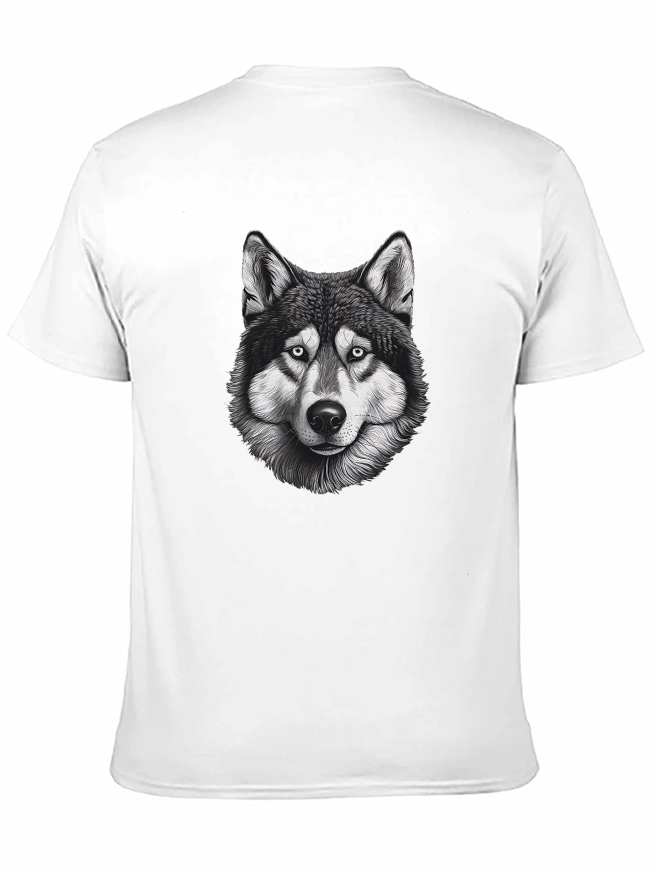 Black Wolf Graphic T-Shirt - Mens Short Sleeve