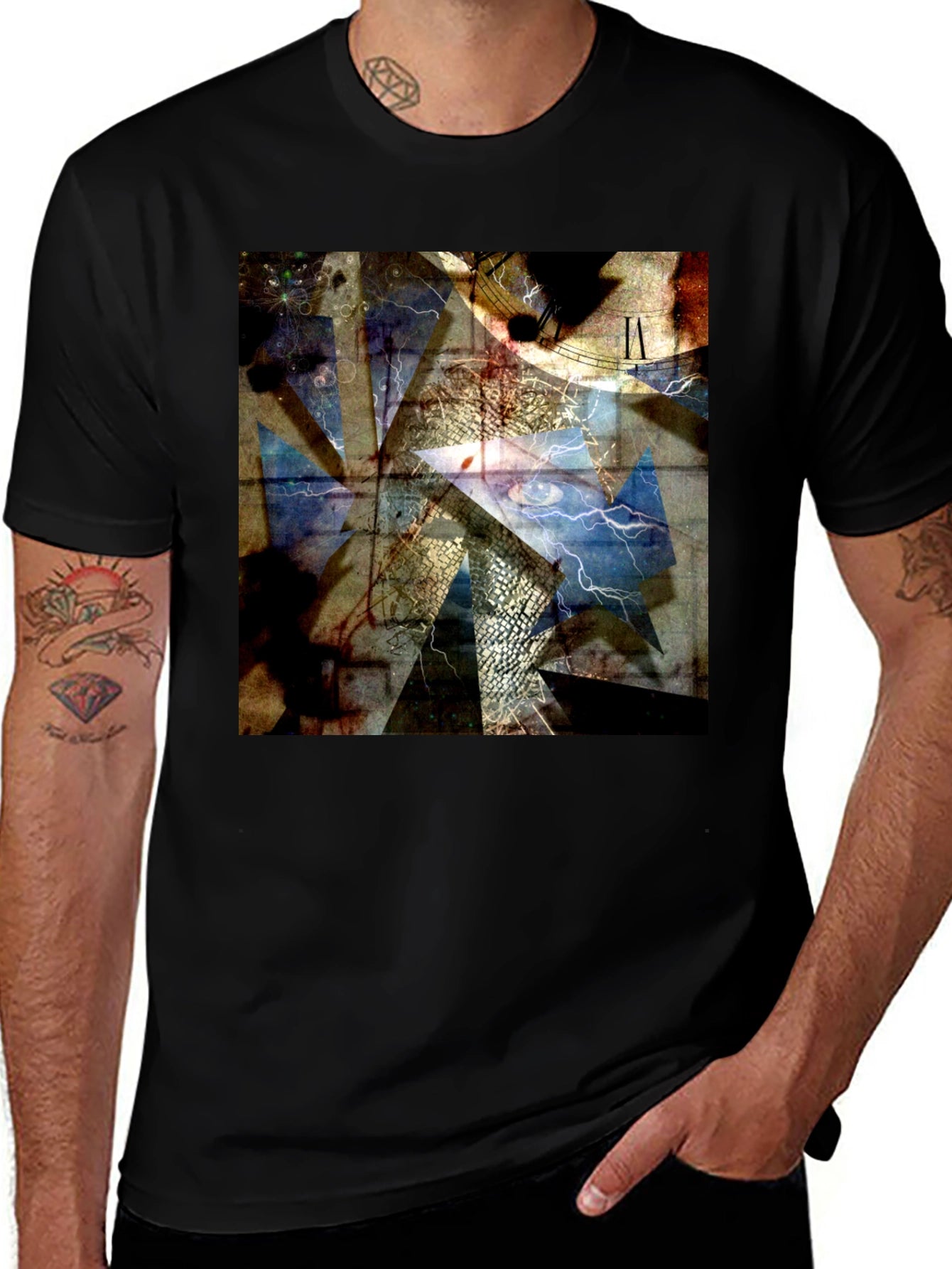 Abstract Time Shattered T-Shirt