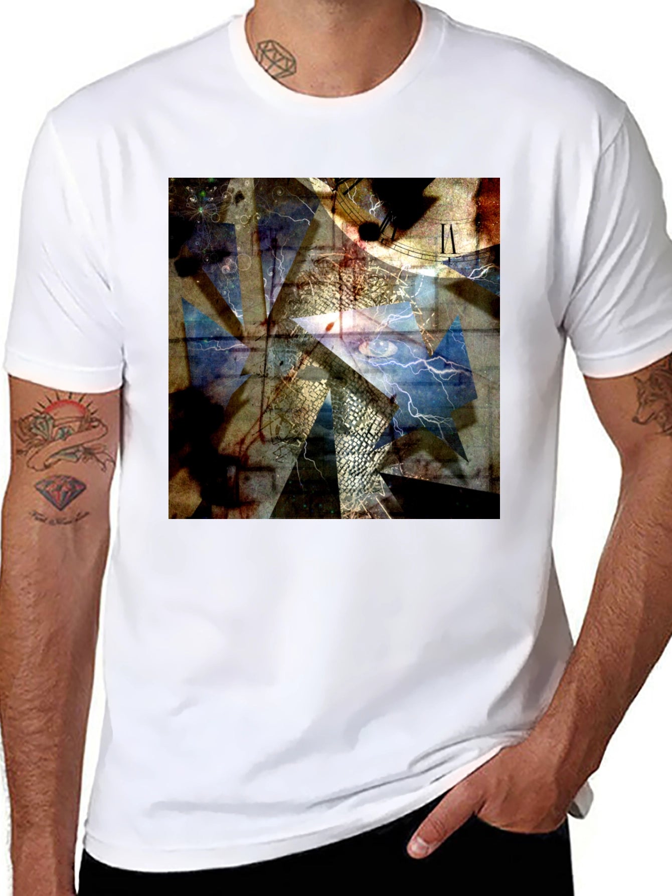 Abstract Time Shattered T-Shirt