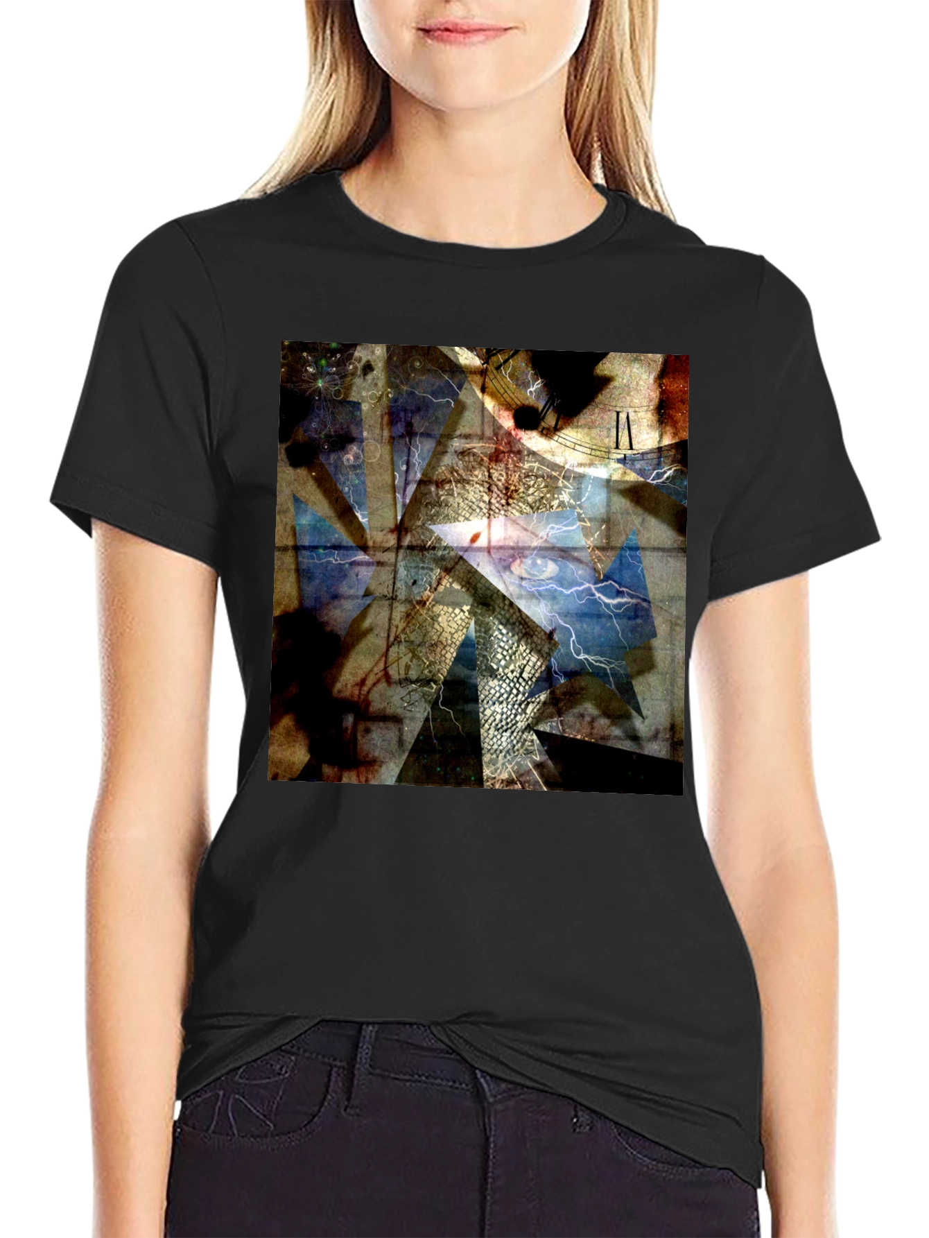 Abstract Time Shattered T-Shirt