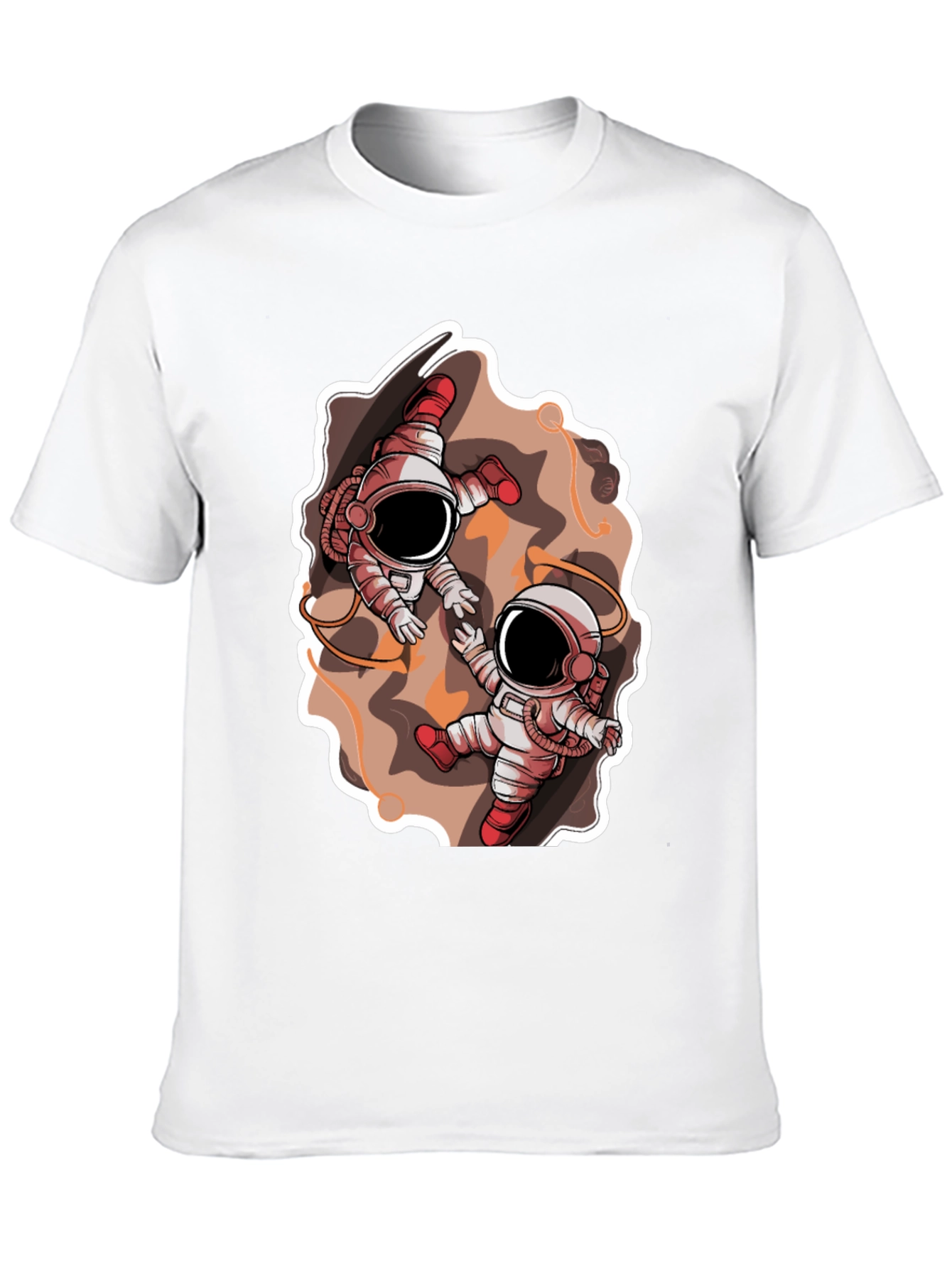 Astronauts in Space Graphic Black T-Shirt