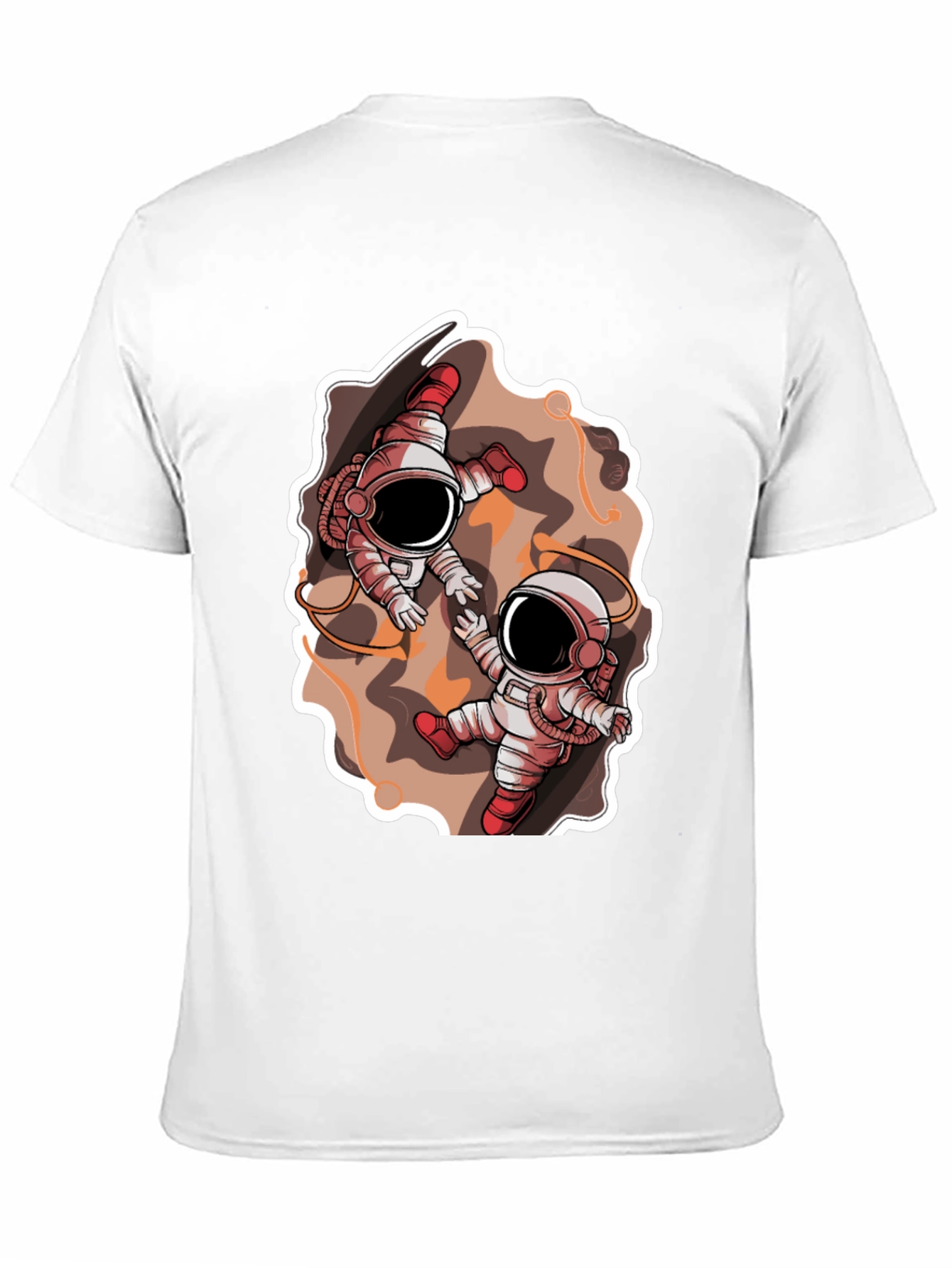 Astronauts in Space Graphic Black T-Shirt