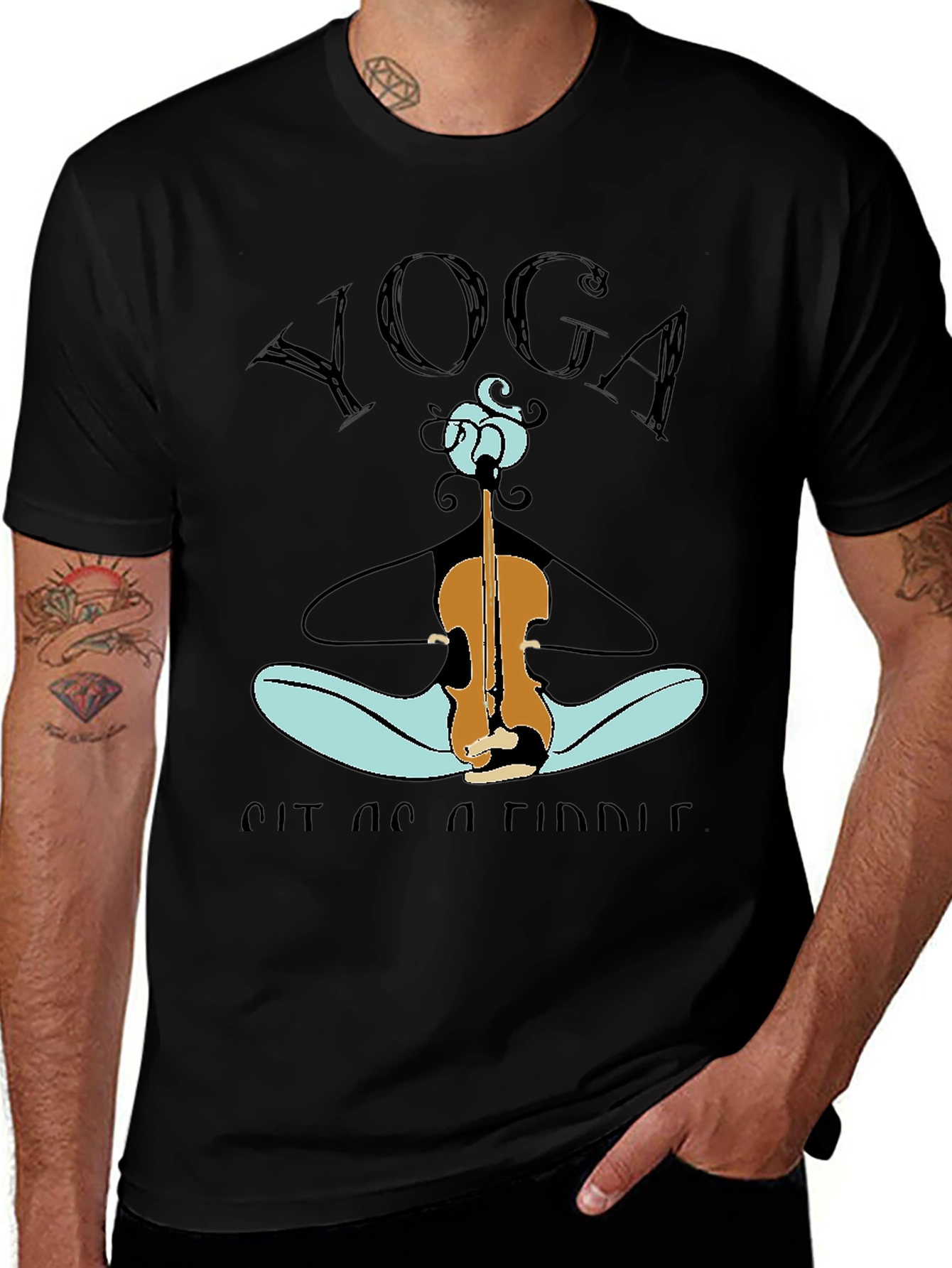 Yoga Sit As A Fiddle Graphic Tee