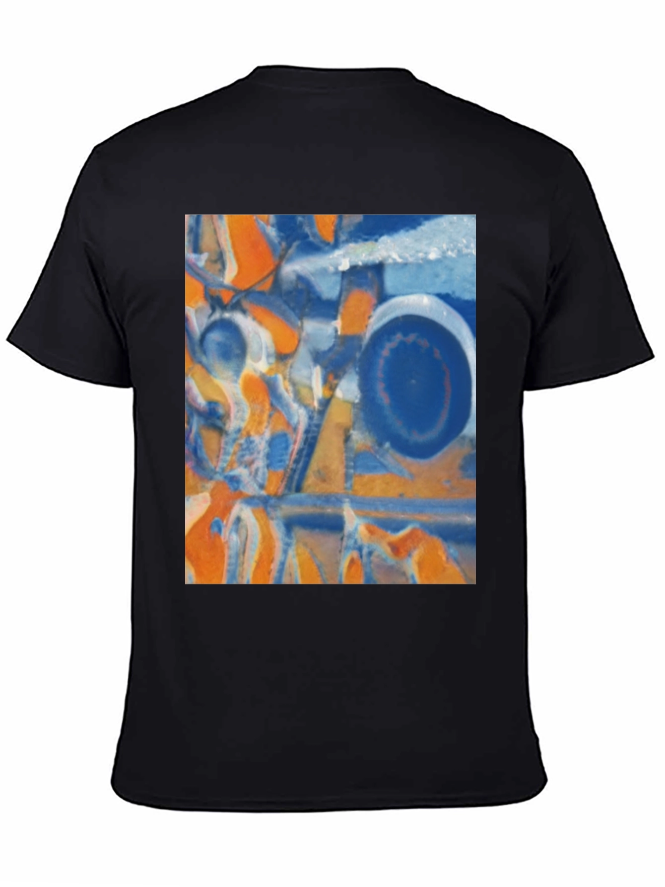 Abstract Geometric Print Crew Neck T-Shirt