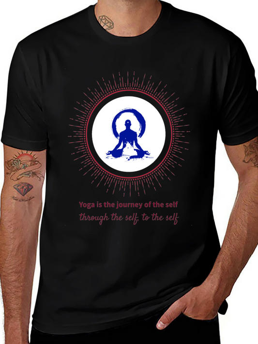 Yoga Journey Graphic Tee - Meditative Comfort