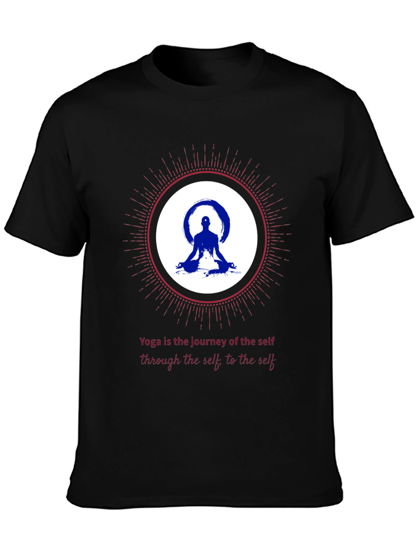 Yoga Journey Graphic Tee - Meditative Comfort