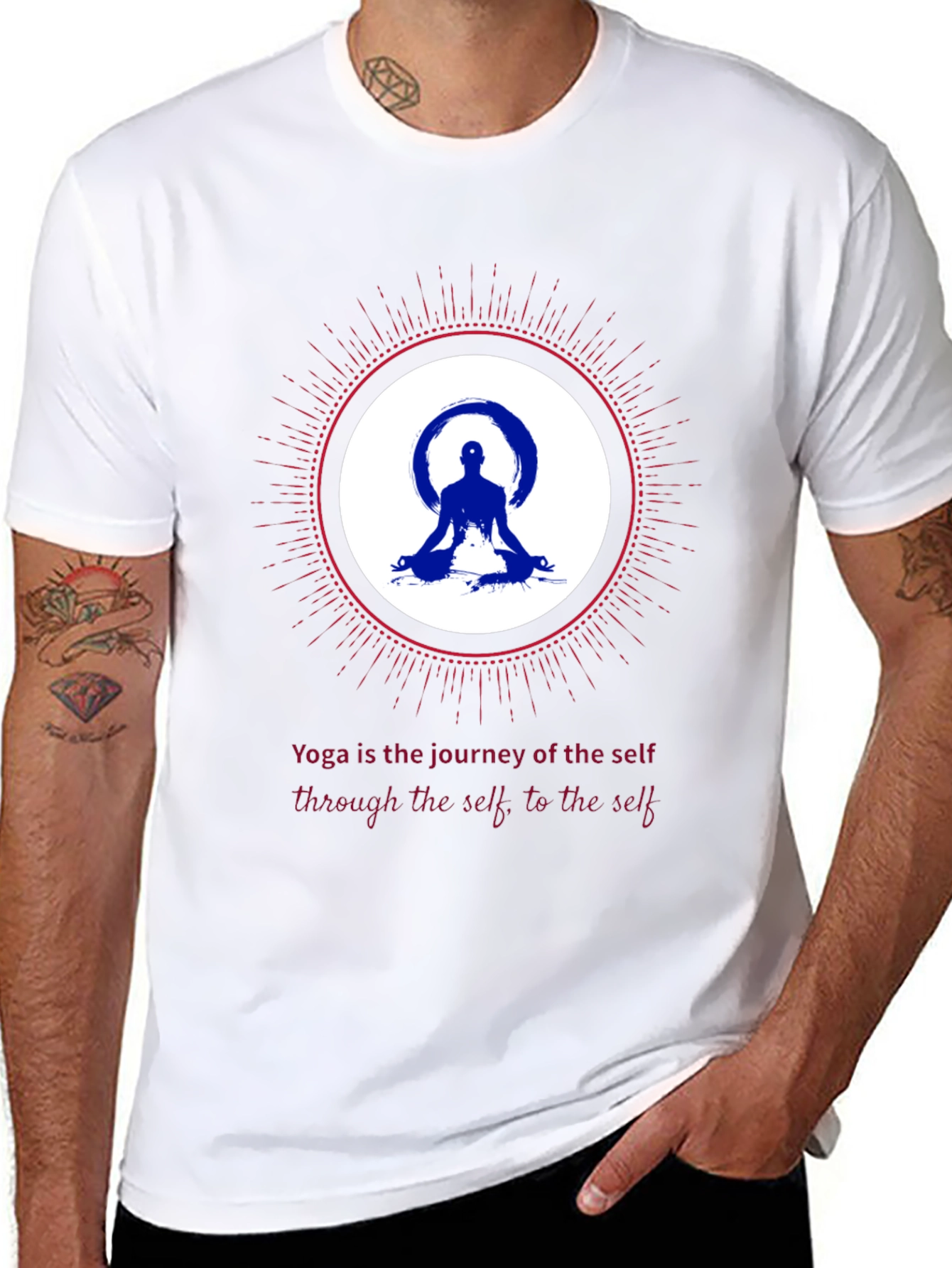 Yoga Journey Graphic Tee - Meditative Comfort