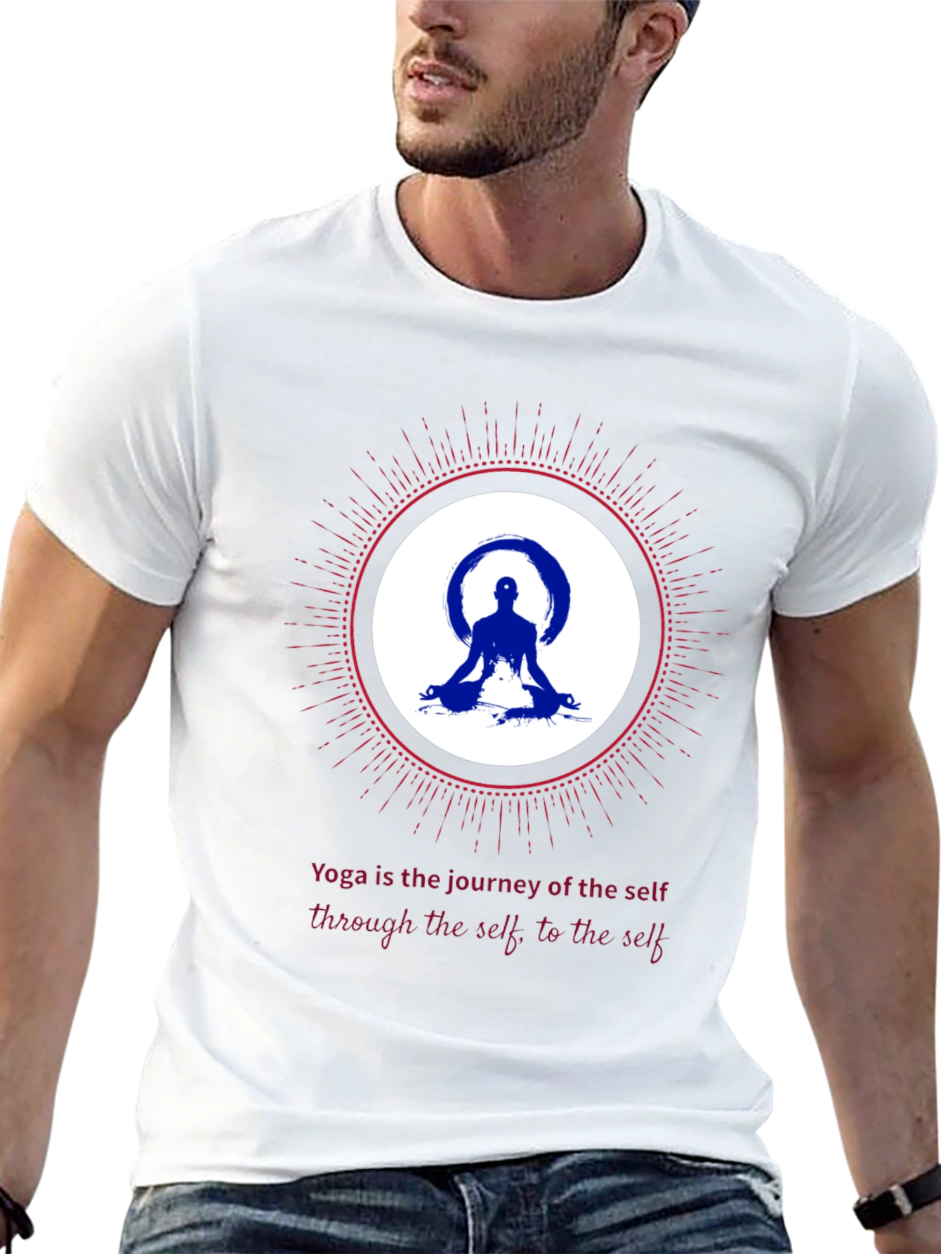 Yoga Journey Graphic Tee - Meditative Comfort