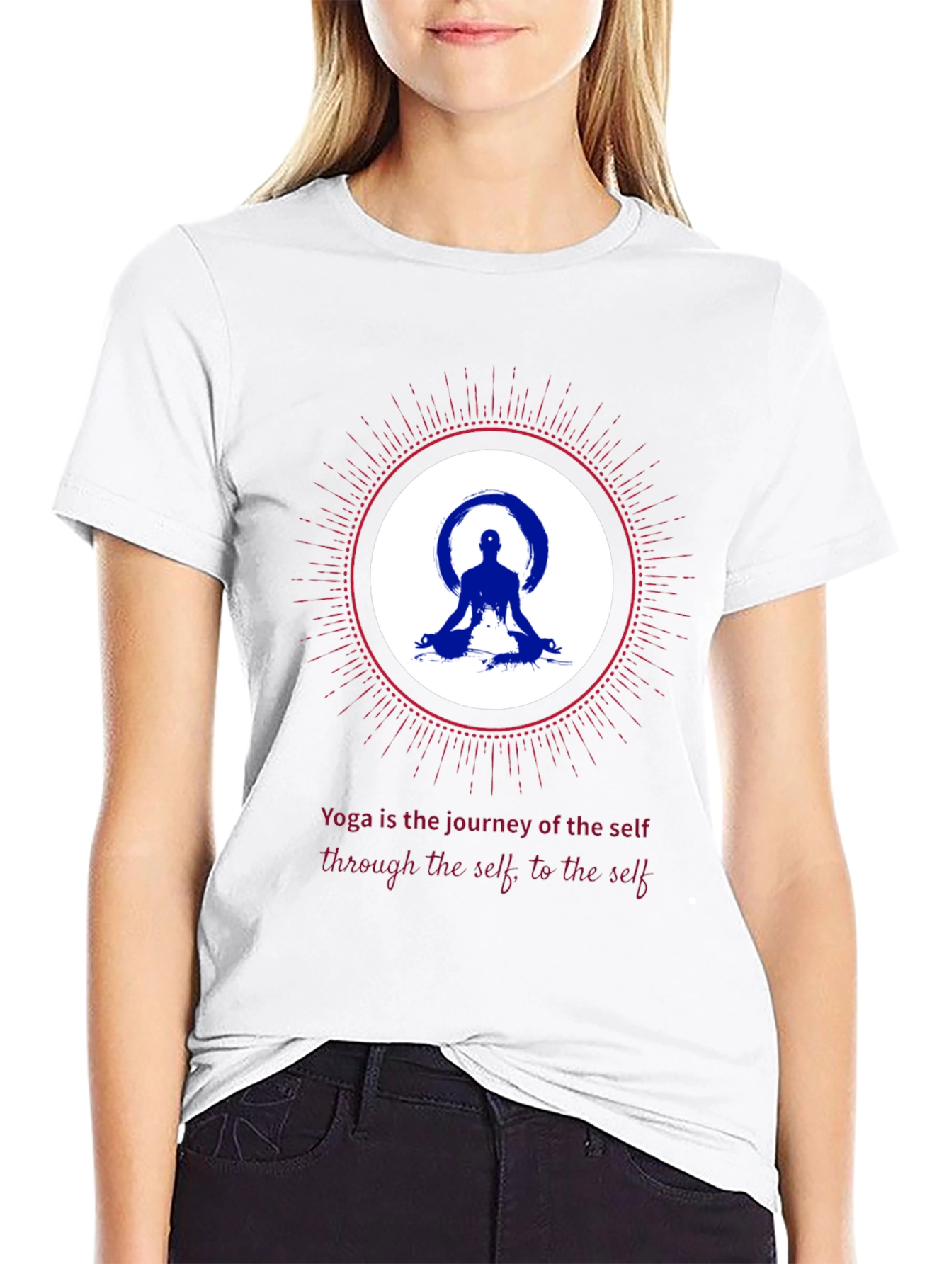 Yoga Journey Graphic Tee - Meditative Comfort