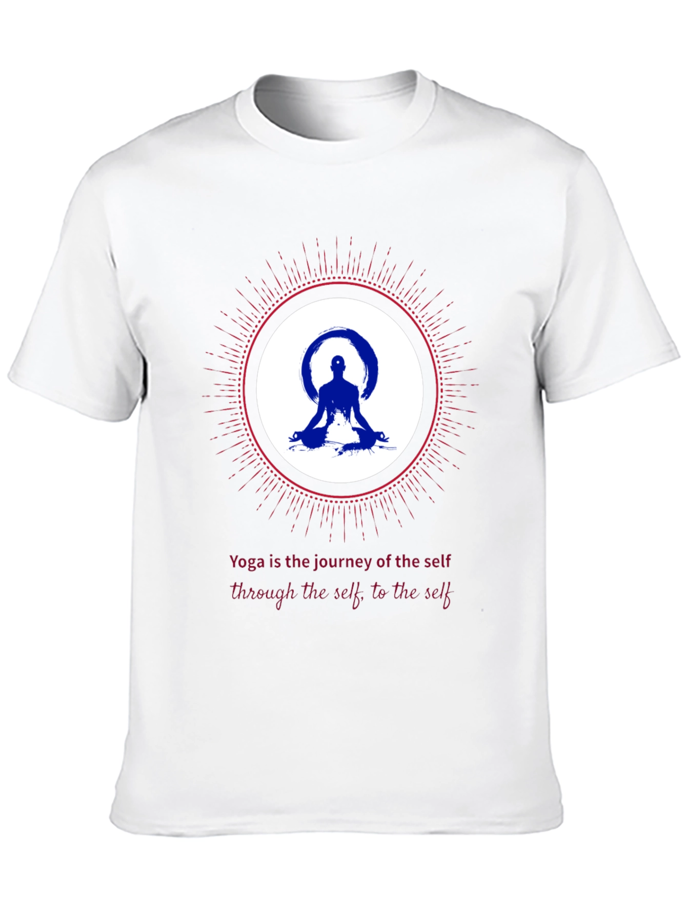 Yoga Journey Graphic Tee - Meditative Comfort