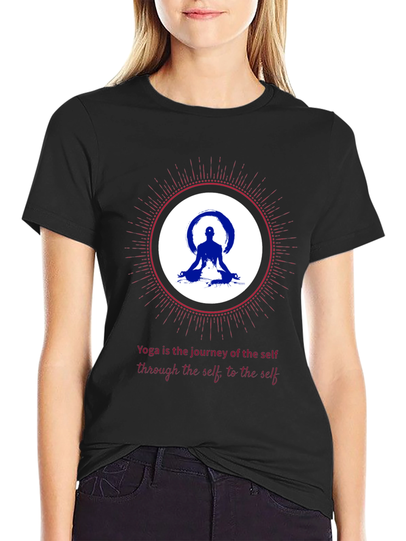 Yoga Journey Graphic Tee - Meditative Comfort