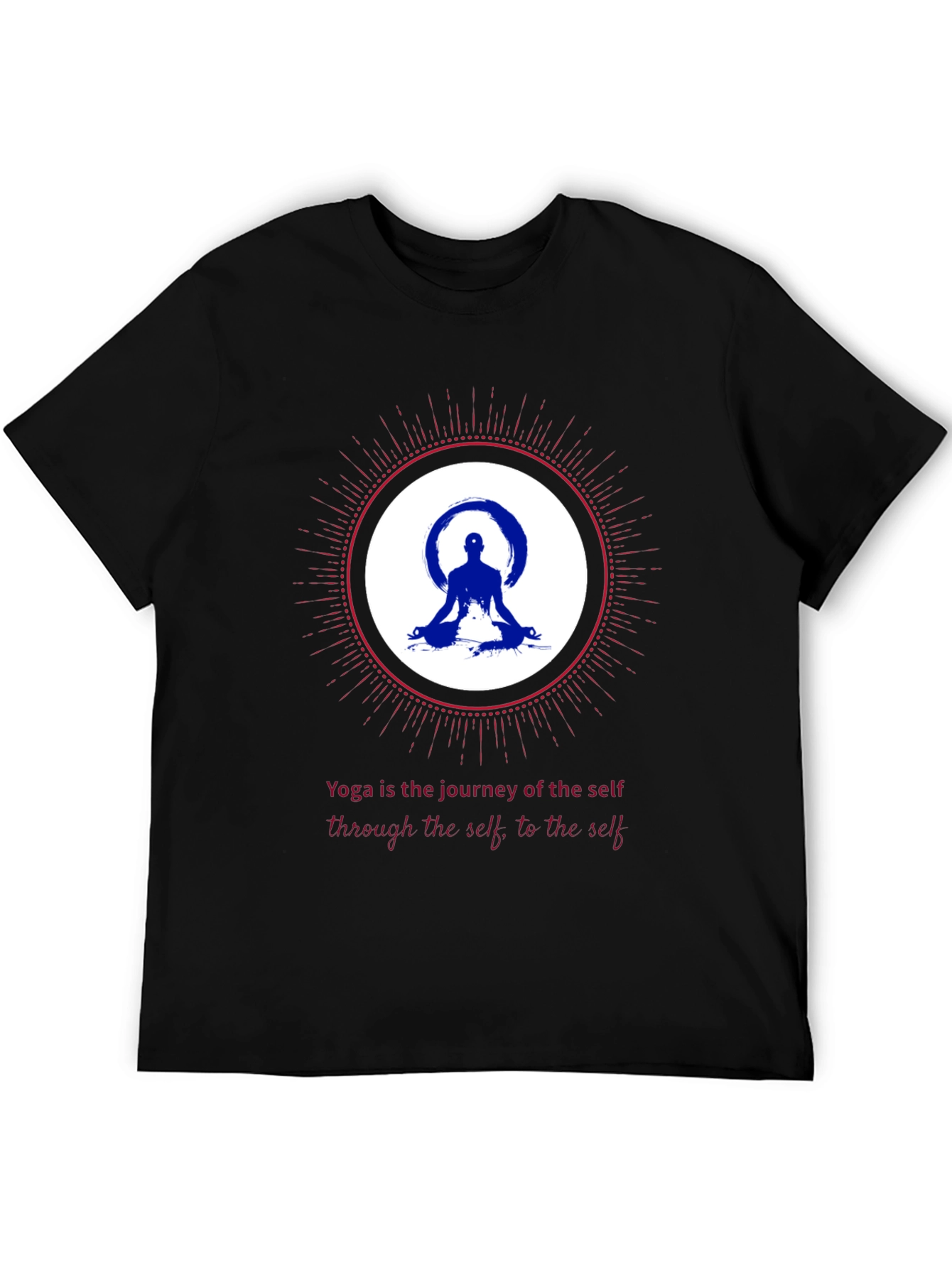 Yoga Journey Graphic Tee - Meditative Comfort