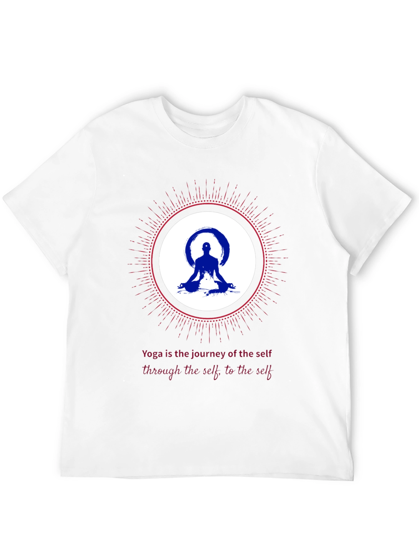 Yoga Journey Graphic Tee - Meditative Comfort
