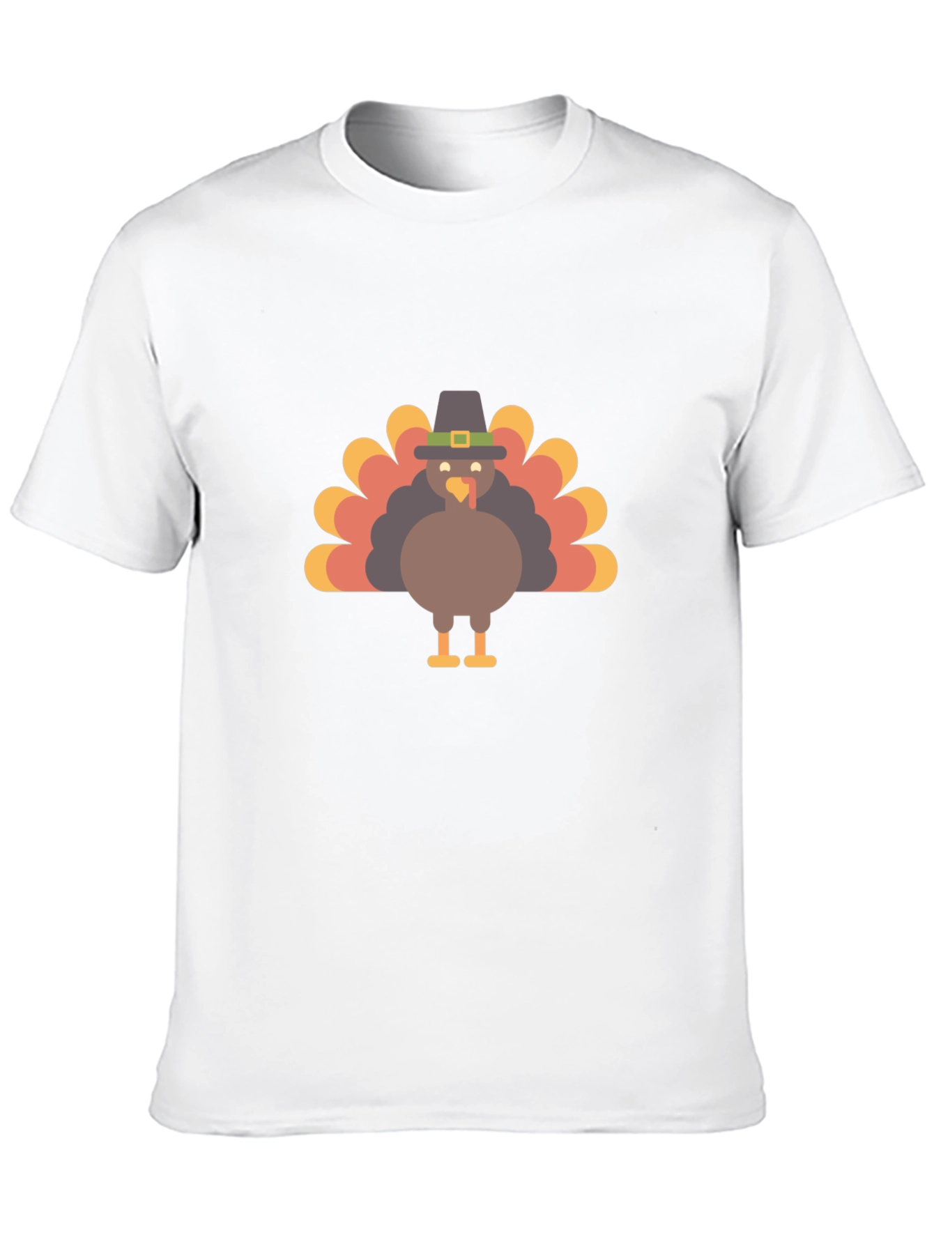 Thanksgiving Turkey Graphic Tee - Black T-Shirt