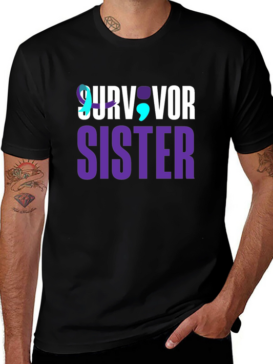 Survivor Sister T-Shirt - Suicide Prevention Awareness Tee