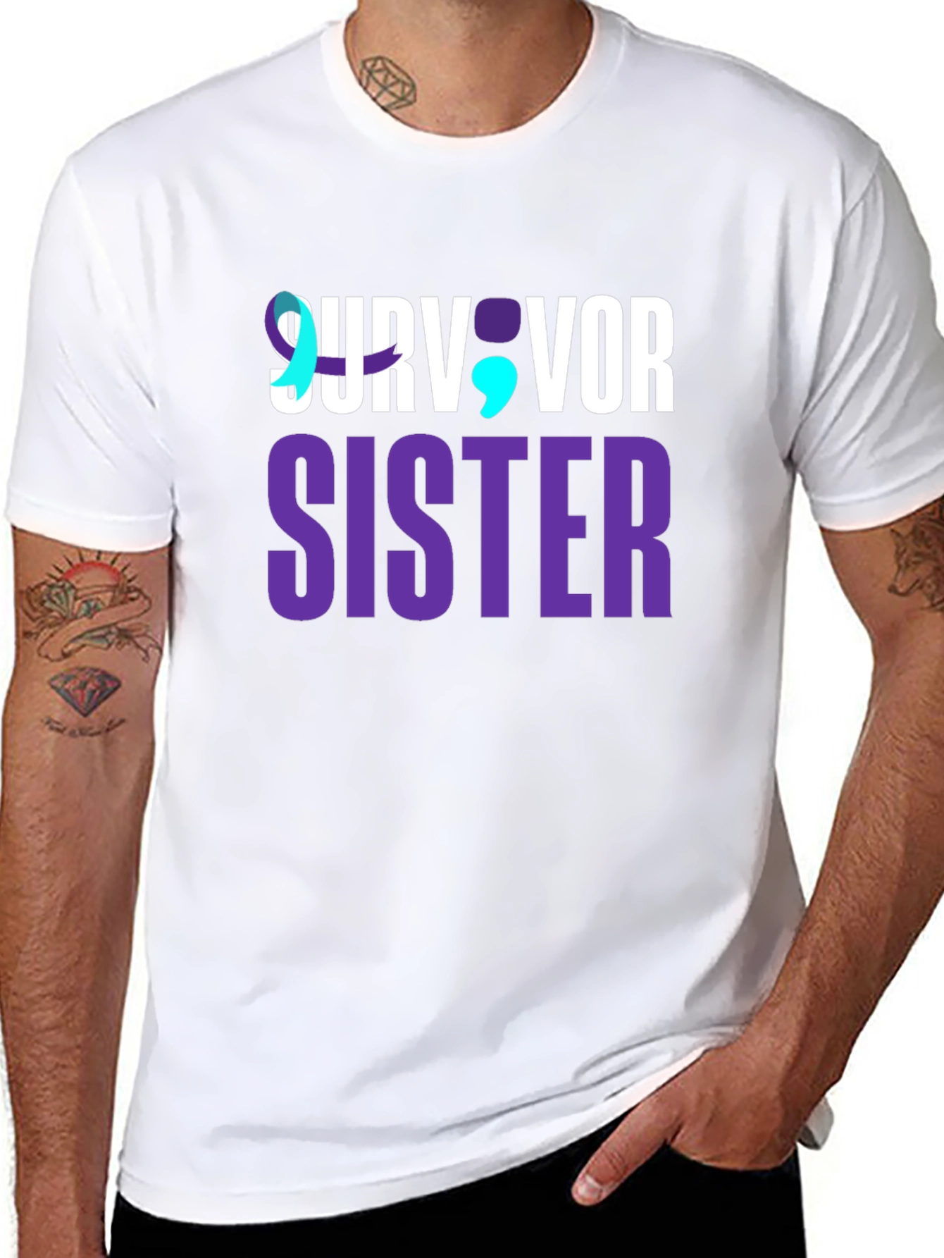 Survivor Sister T-Shirt - Suicide Prevention Awareness Tee